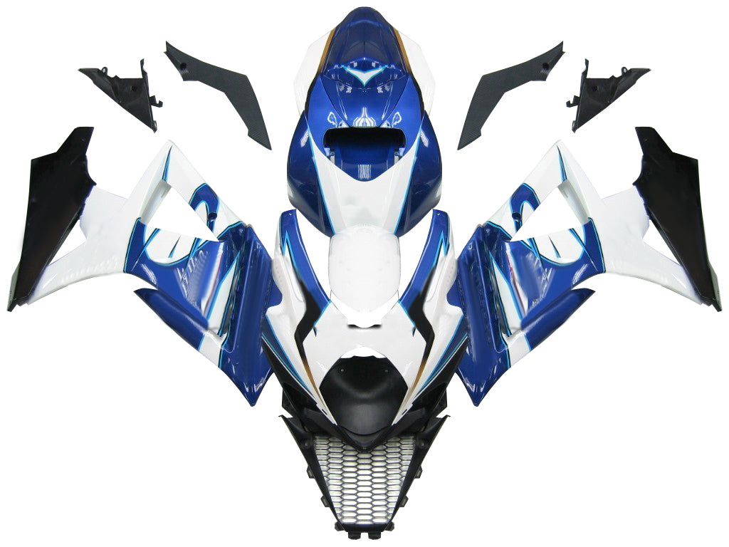 Carénages Amotopart 2007-2008 Suzuki GSXR 1000 Blanc Bleu Alstare Corona Generic