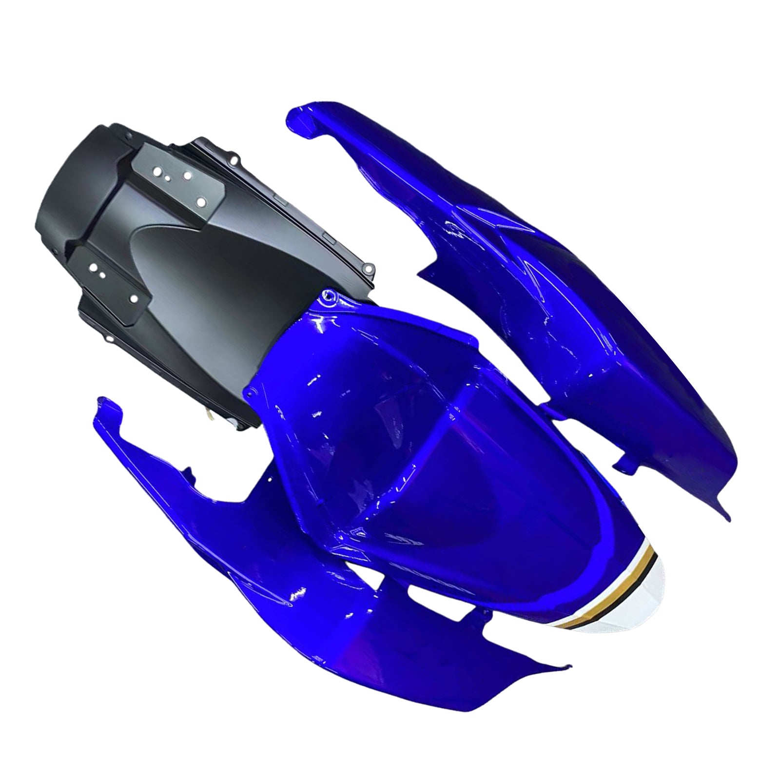 Amotopart Carénages 2007-2008 Suzuki GSXR 1000 Blanc &amp; Bleu Lucky Strike Generic