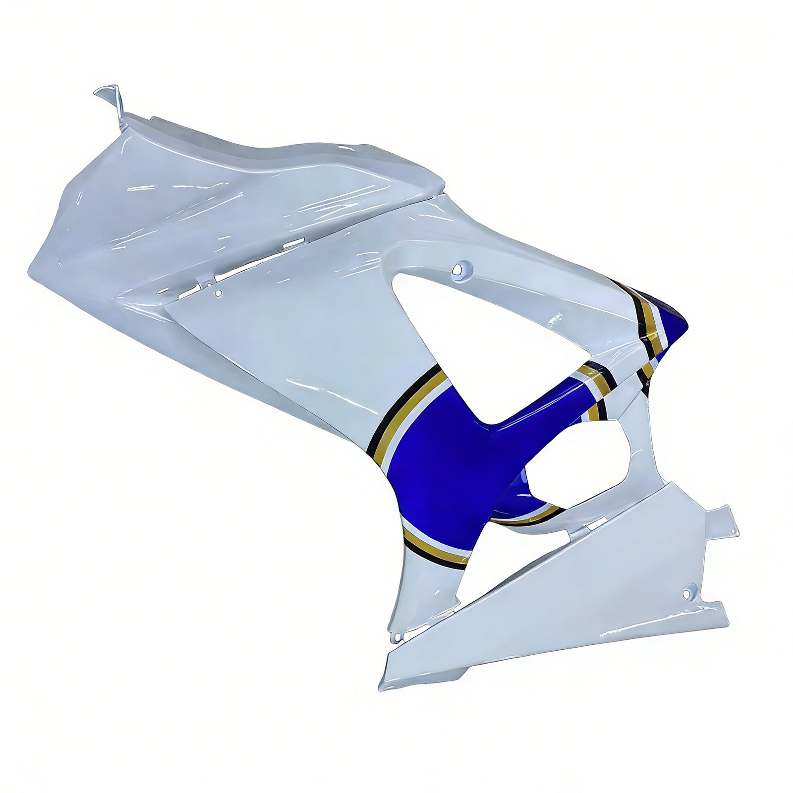 Amotopart Carénages 2007-2008 Suzuki GSXR 1000 Blanc &amp; Bleu Lucky Strike Generic