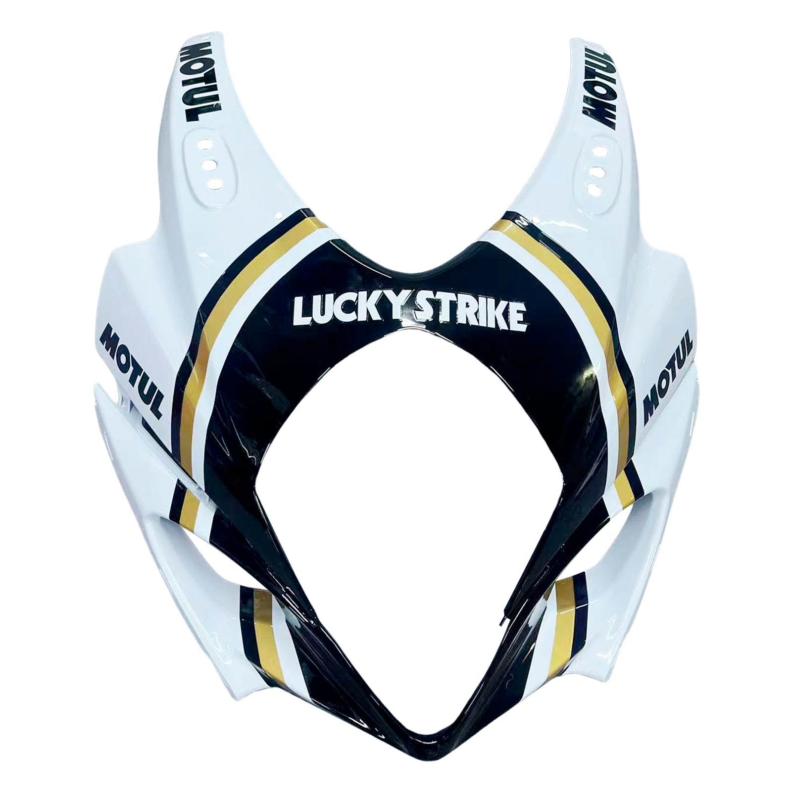 Carénages Amotopart 2007-2008 Suzuki GSXR 1000 Blanc Noir Or Lucky Strike Generic