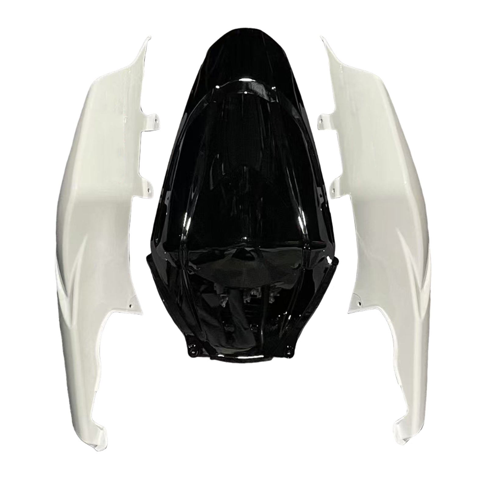 Carénages Amotopart 2007-2008 Suzuki GSXR 1000 Noir &amp; Blanc GSXR Generic