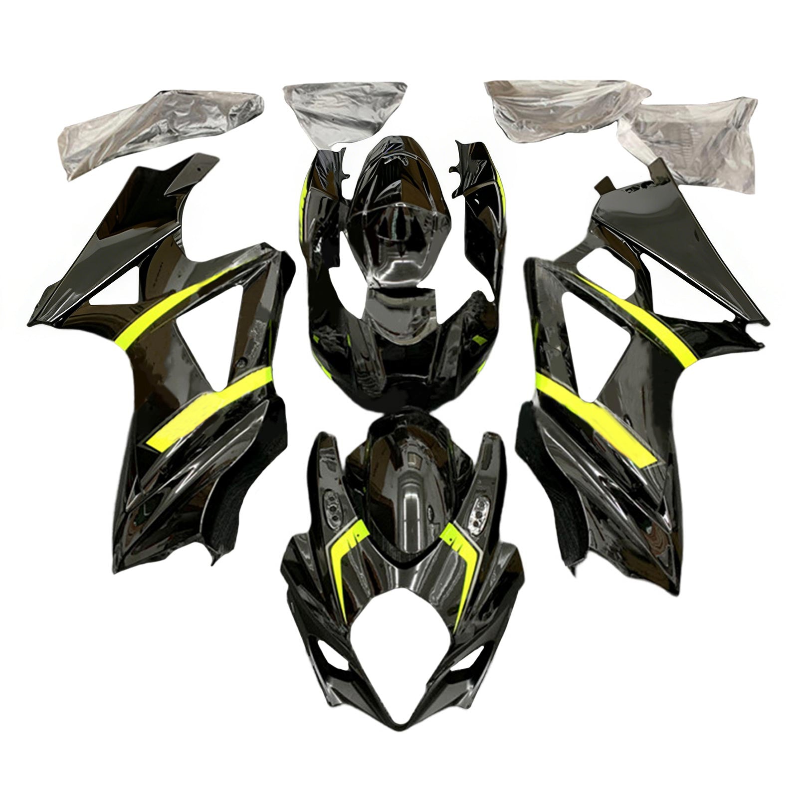 Amotopart Suzuki GSXR1000 2007-2008 K7 ABS muovinen korin suojasarja