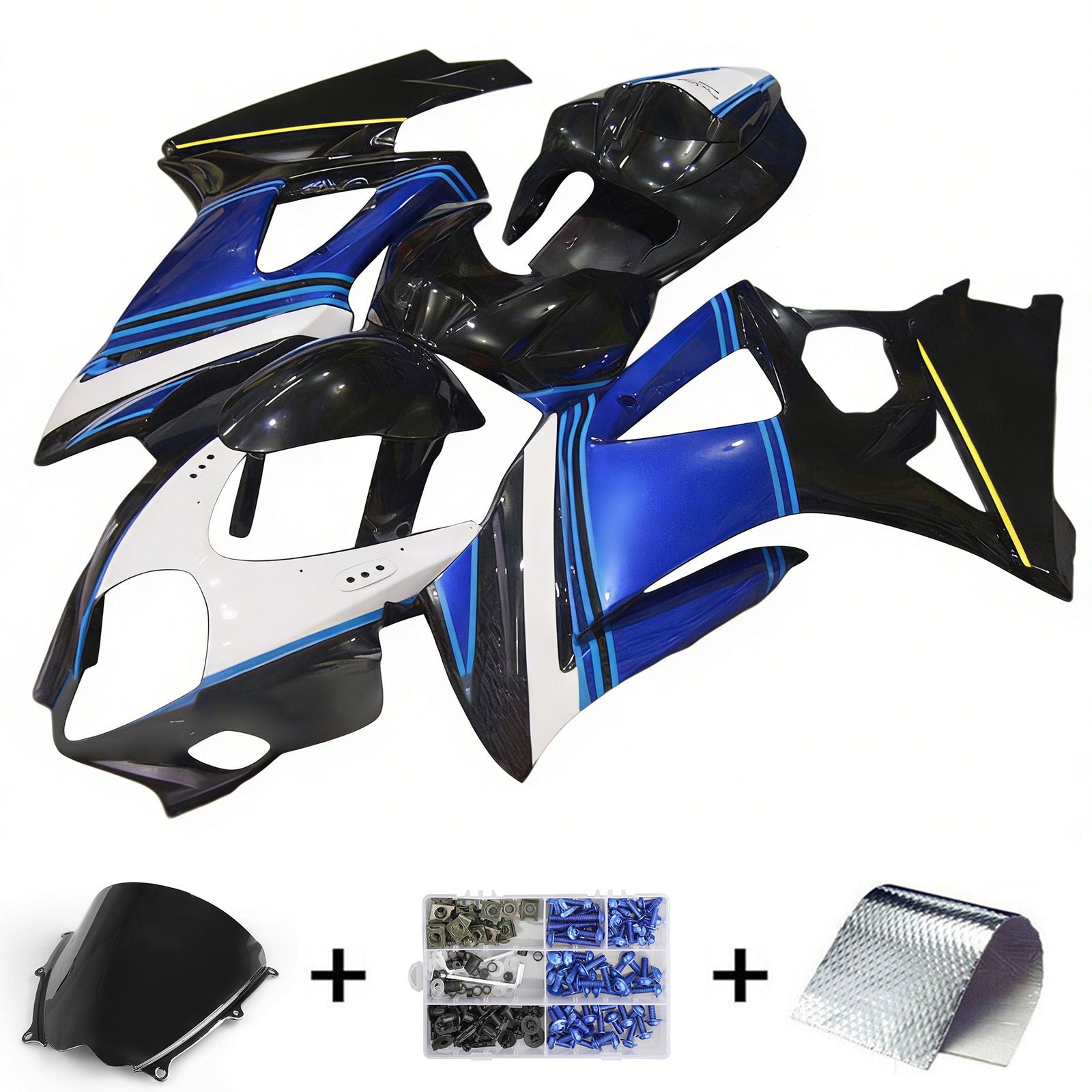Amotopart Suzuki GSXR1000 2007-2008 K7 Kit carenatura carrozzeria in plastica ABS