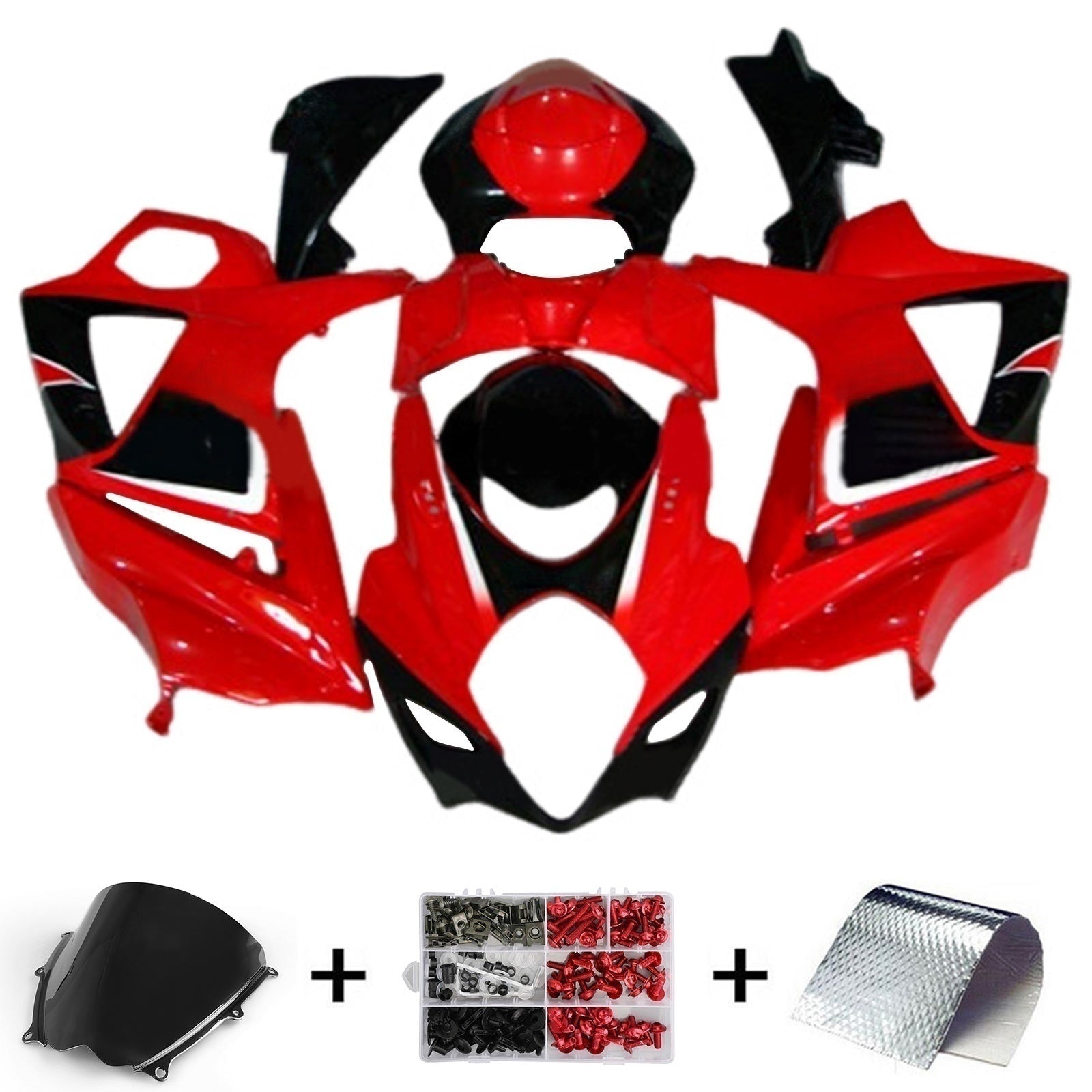 Amotopart Suzuki GSXR1000 2007-2008 K7 ABS muovinen korin suojasarja