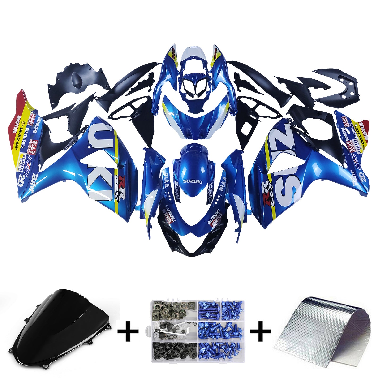 Amotopart Suzuki GSXR1000 2009-2016 K9 Kit carenatura carrozzeria in plastica ABS