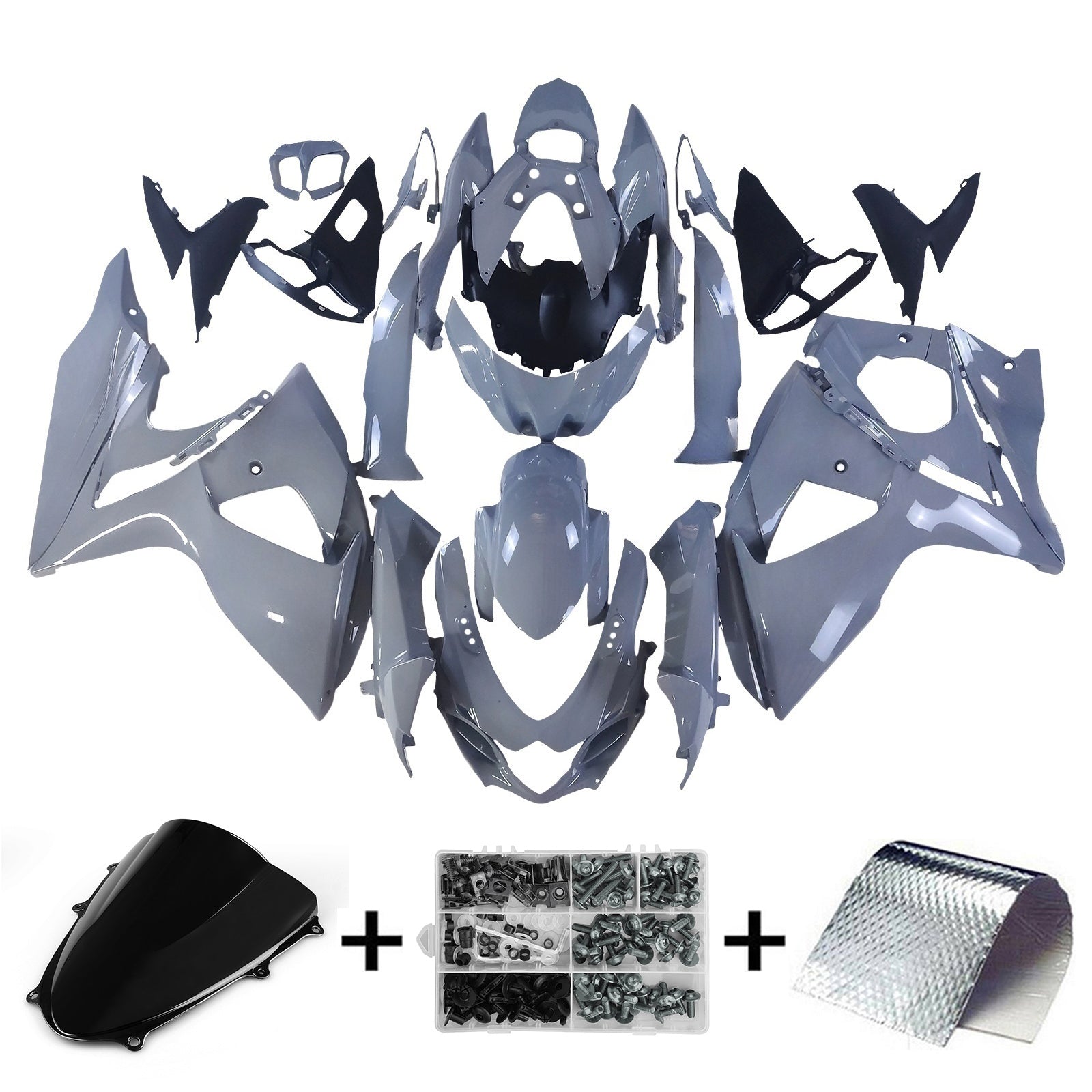 Amotopart Suzuki GSXR1000 2009-2016 K9 Kit Carénage Carrosserie Plastique ABS