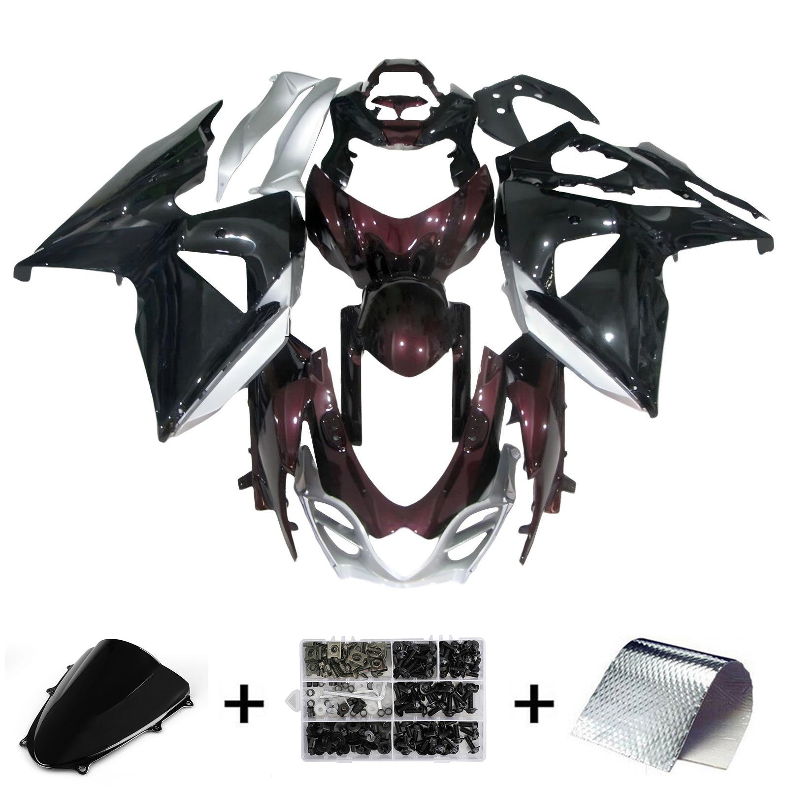 Zestaw owiewek wtryskowych Suzuki GSXR1000 K9 2009-2016 Nadwozie plastikowe ABS