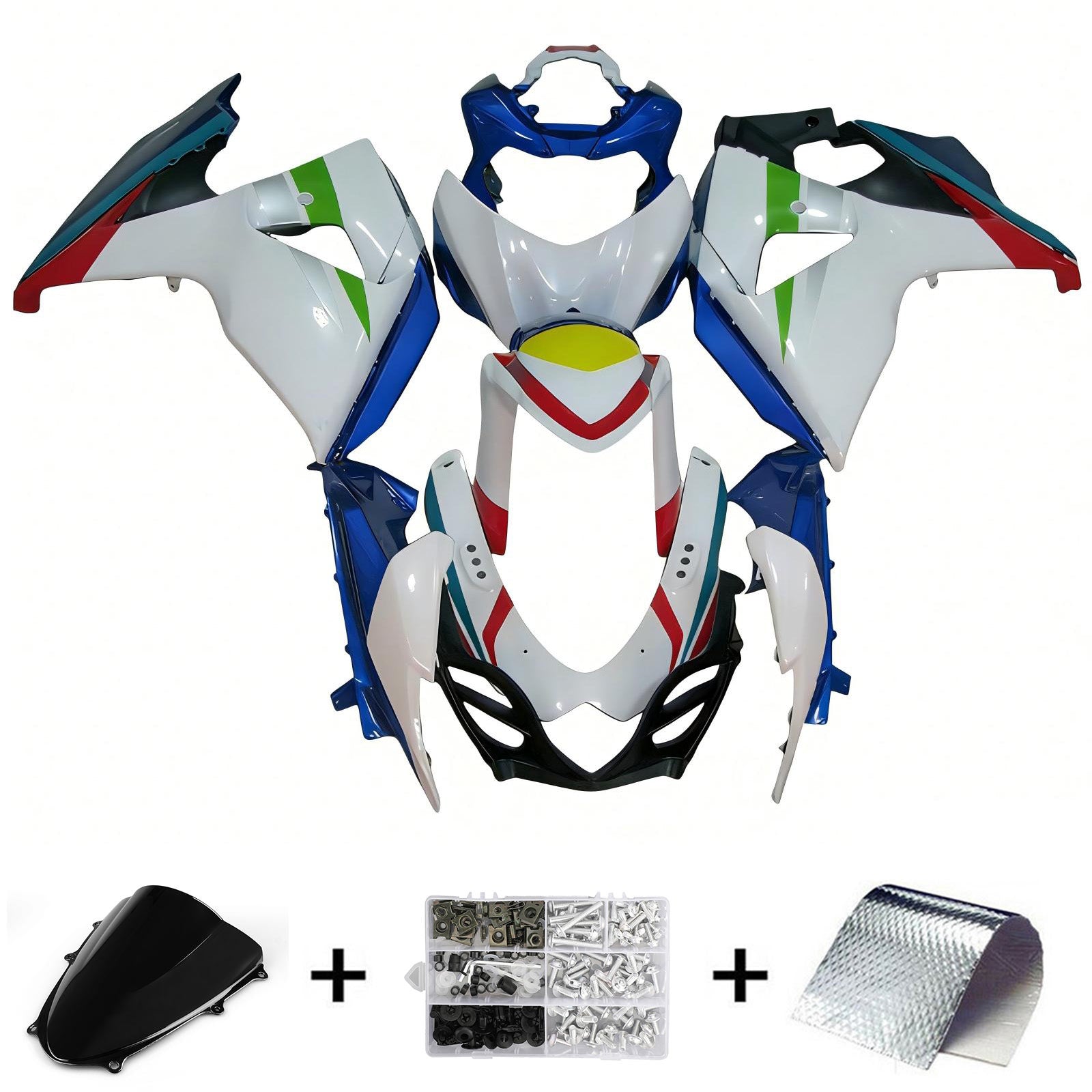 Kit de carénage d'injection Suzuki GSXR1000 K9 2009-2016, carrosserie en plastique ABS