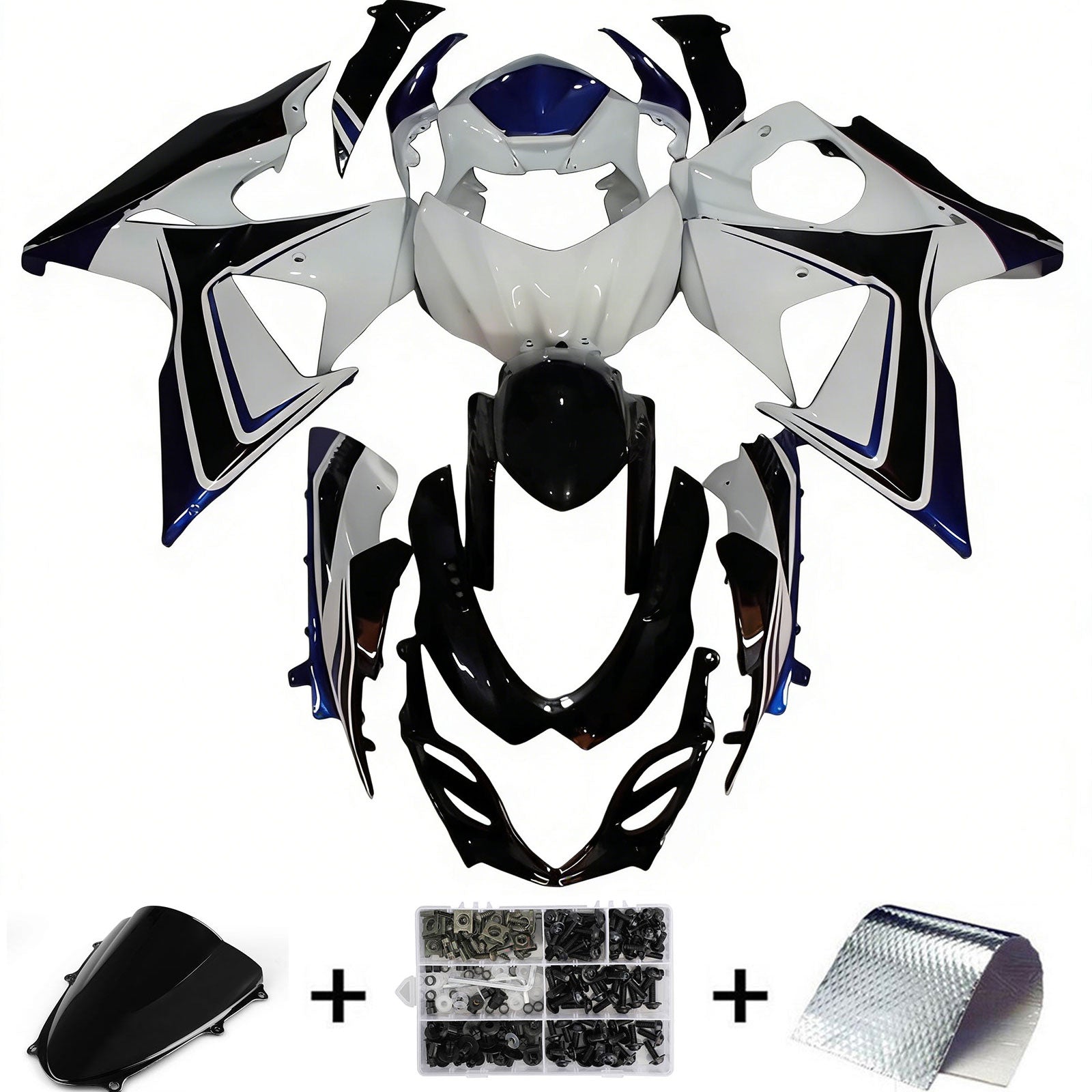 Kit de carénage d'injection Suzuki GSXR1000 K9 2009-2016, carrosserie en plastique ABS