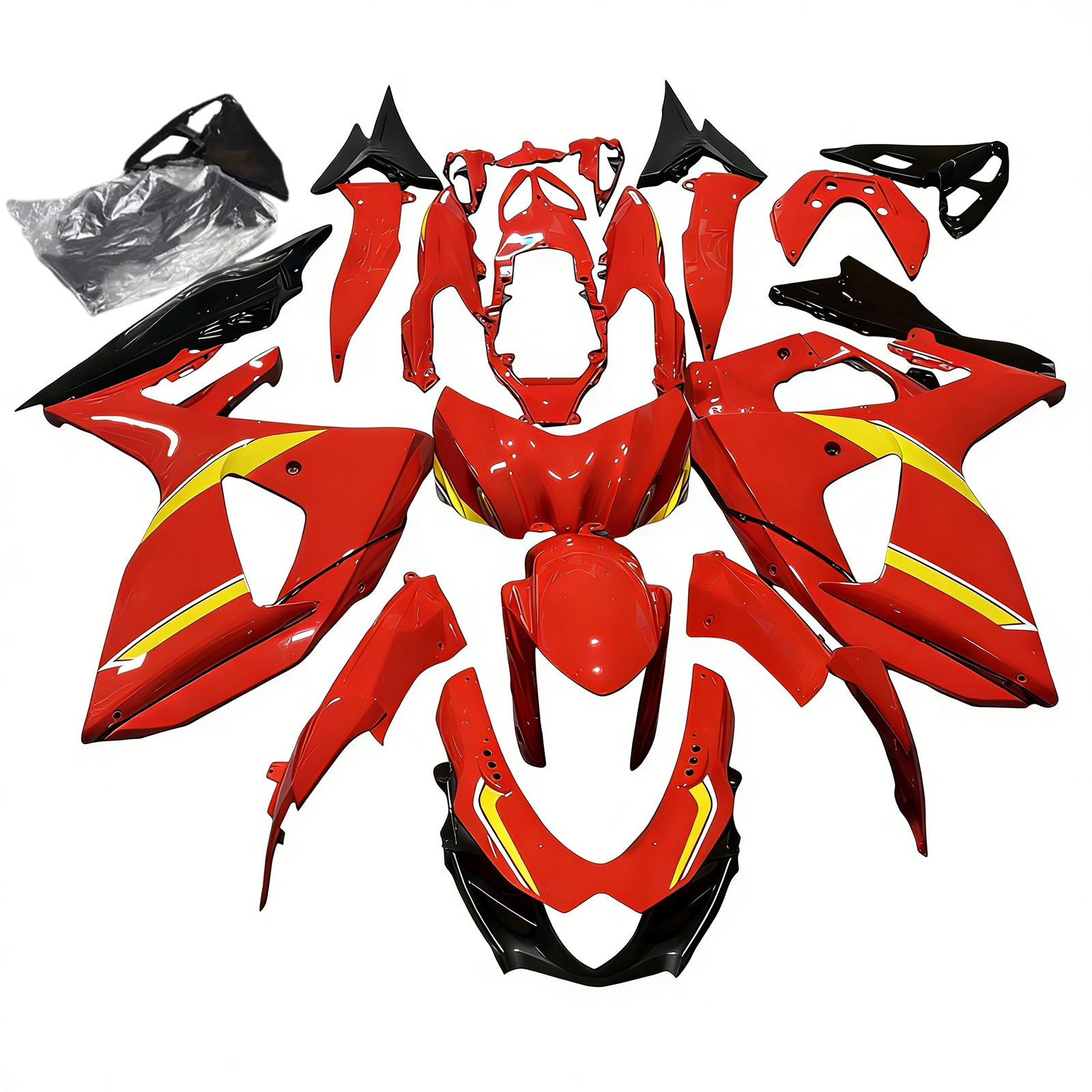 Kit de carénage d'injection Suzuki GSXR1000 K9 2009-2016, carrosserie en plastique ABS