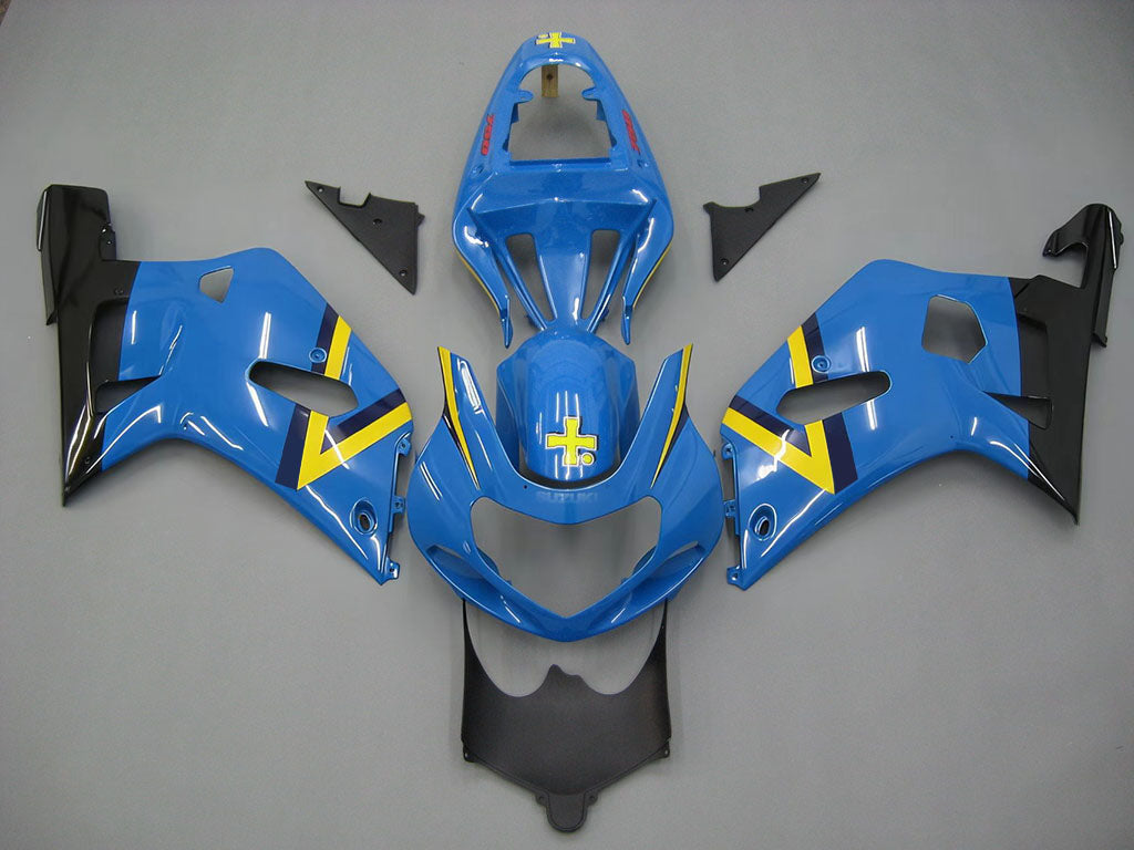 Carénages Amotopart 2001-2003 Suzuki GSXR 600 Bleu Noir Rizla GSXR Generic