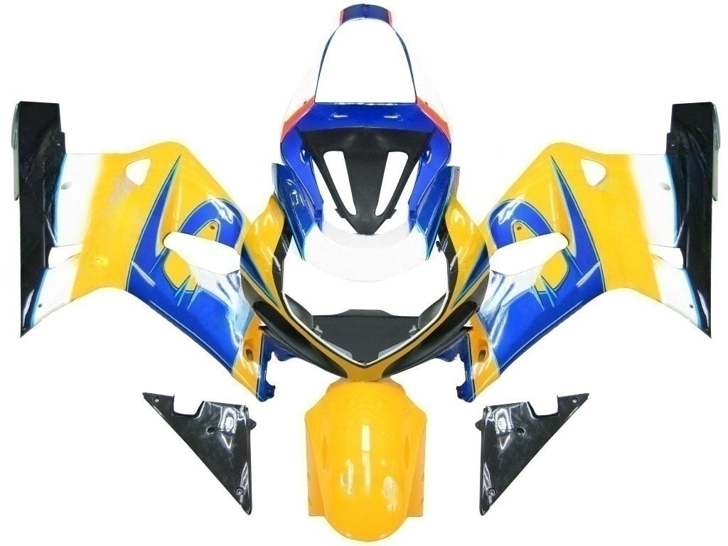 Amotopart stroomlijnkappen 2001-2003 Suzuki GSXR 600 blauw en coronageel GSXR generiek