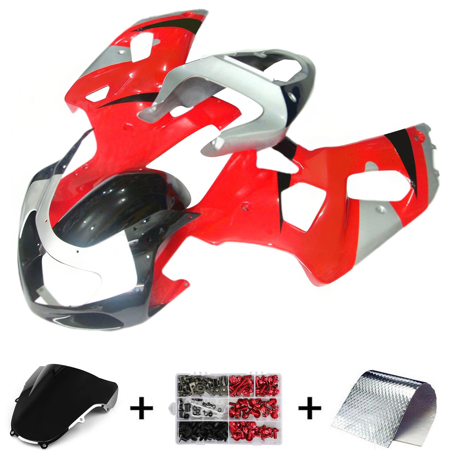 Amotopart Suzuki GSXR600 GSXR750 2001-2003 K1 ABS muovinen korin suojasarja