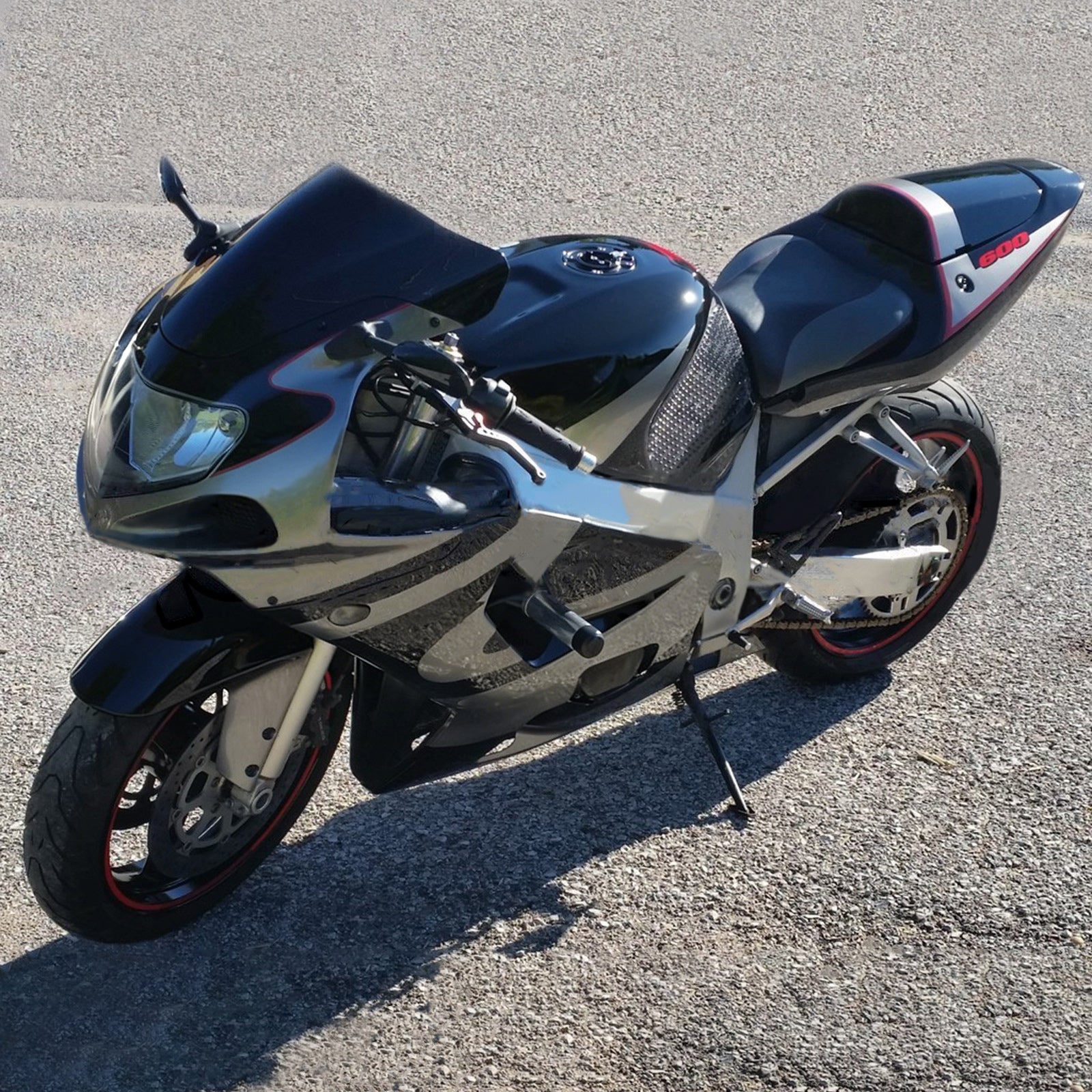 Amotopart Suzuki GSXR600 2001-2003 Kit Carénage Carrosserie Plastique ABS