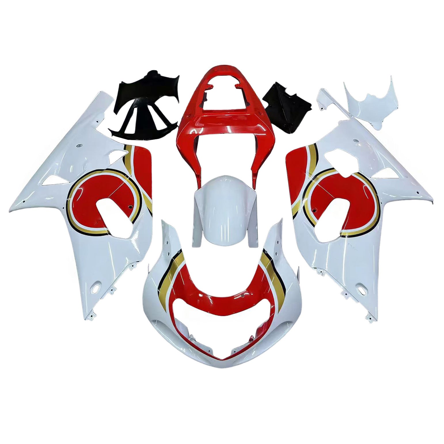 Sobe Amotopart 2001-2003 Suzuki GSXR 750 White Red Lucky Strike Generic