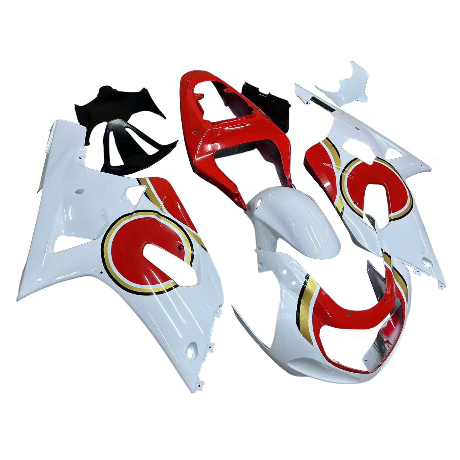 Sobe Amotopart 2001-2003 Suzuki GSXR 750 White Red Lucky Strike Generic