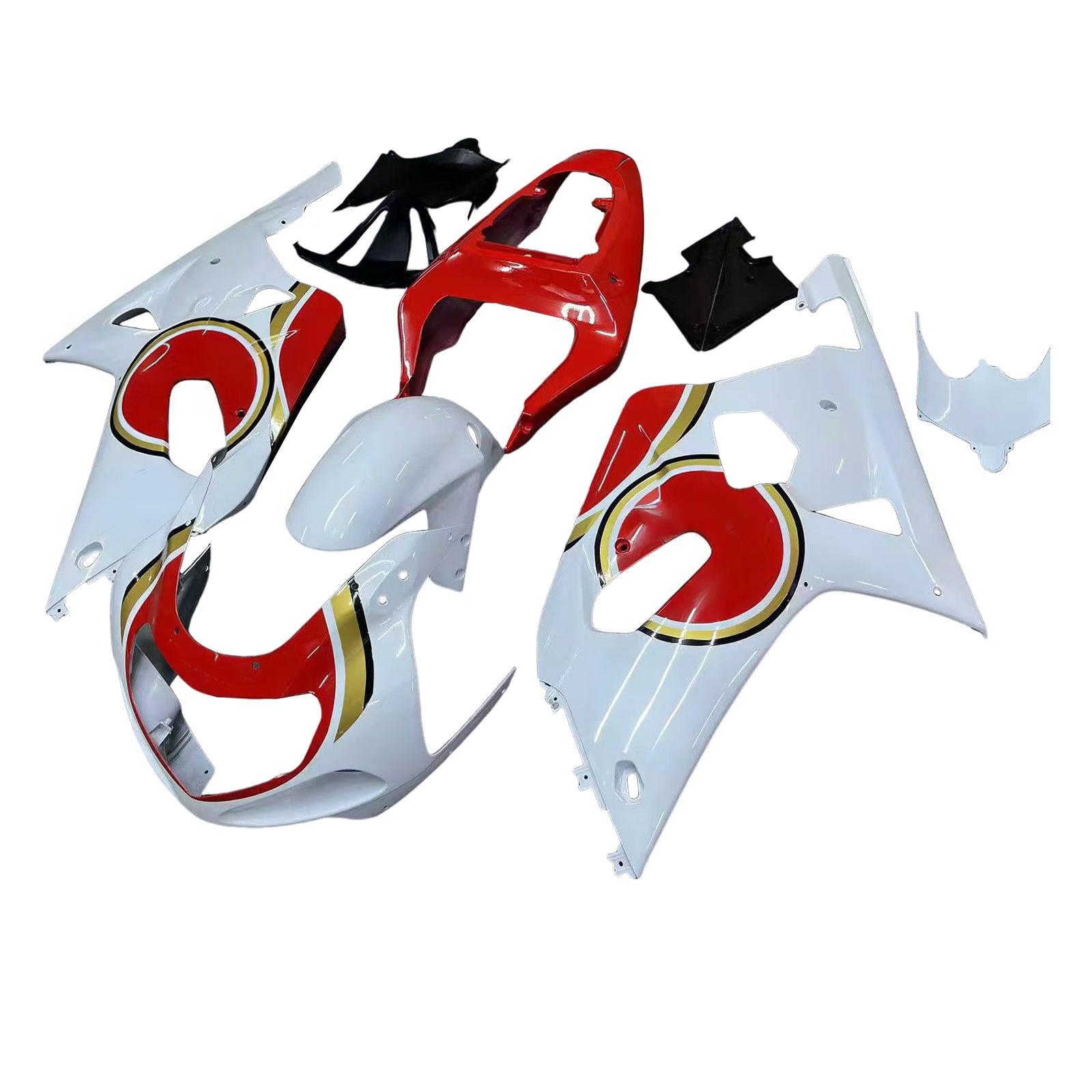 Sobe Amotopart 2001-2003 Suzuki GSXR 750 White Red Lucky Strike Generic