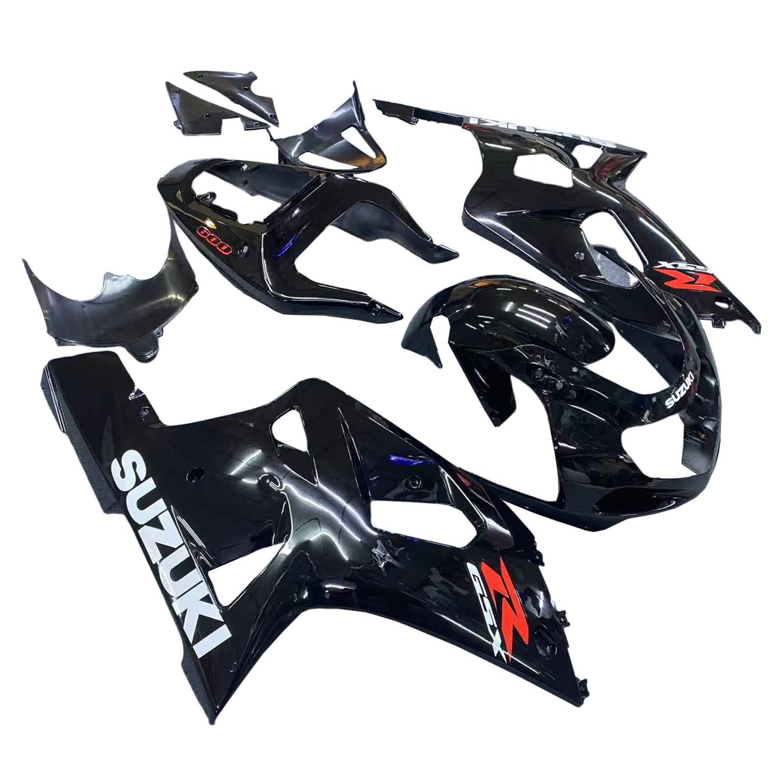 Amotopart Stroomlijnkappen 2001-2003 Suzuki GSXR 750 Zwart GSXR Generiek