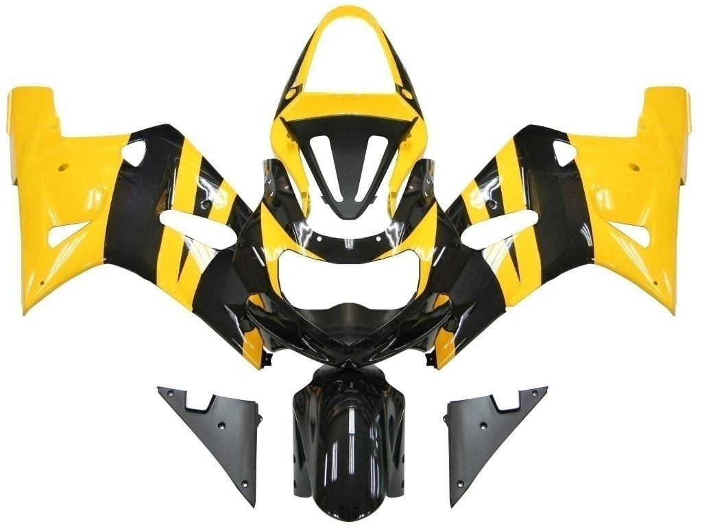 Amotopart Carénages 2001-2003 Suzuki GSXR 750 Rumena in črna GSXR generic