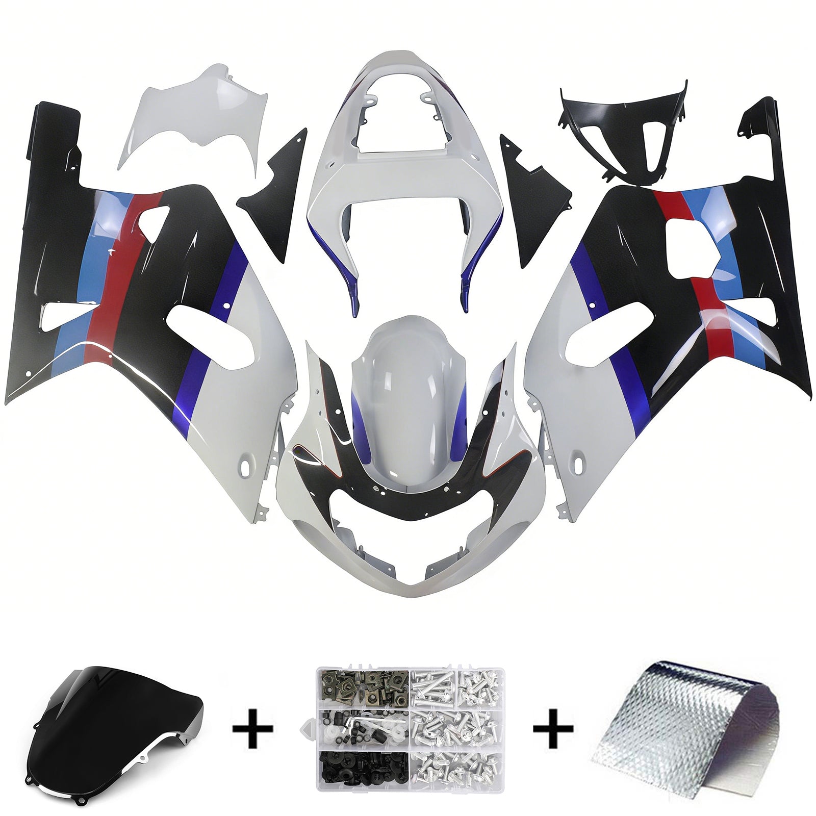 Carénages Amotopart 2001-2003 Suzuki GSXR 750 Multicolore GSXR Generic