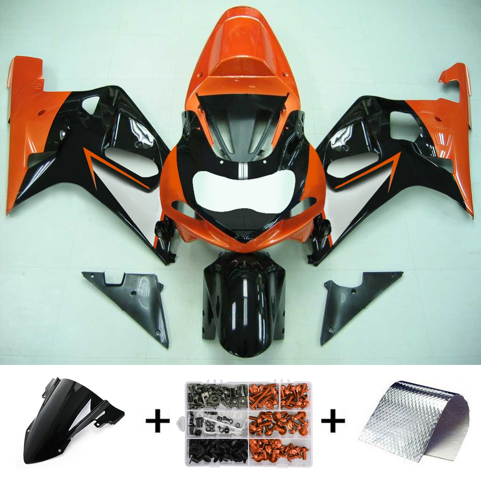 Amotopart Suzuki GSXR750 2001-2003 ABS muovinen korin suojasarja