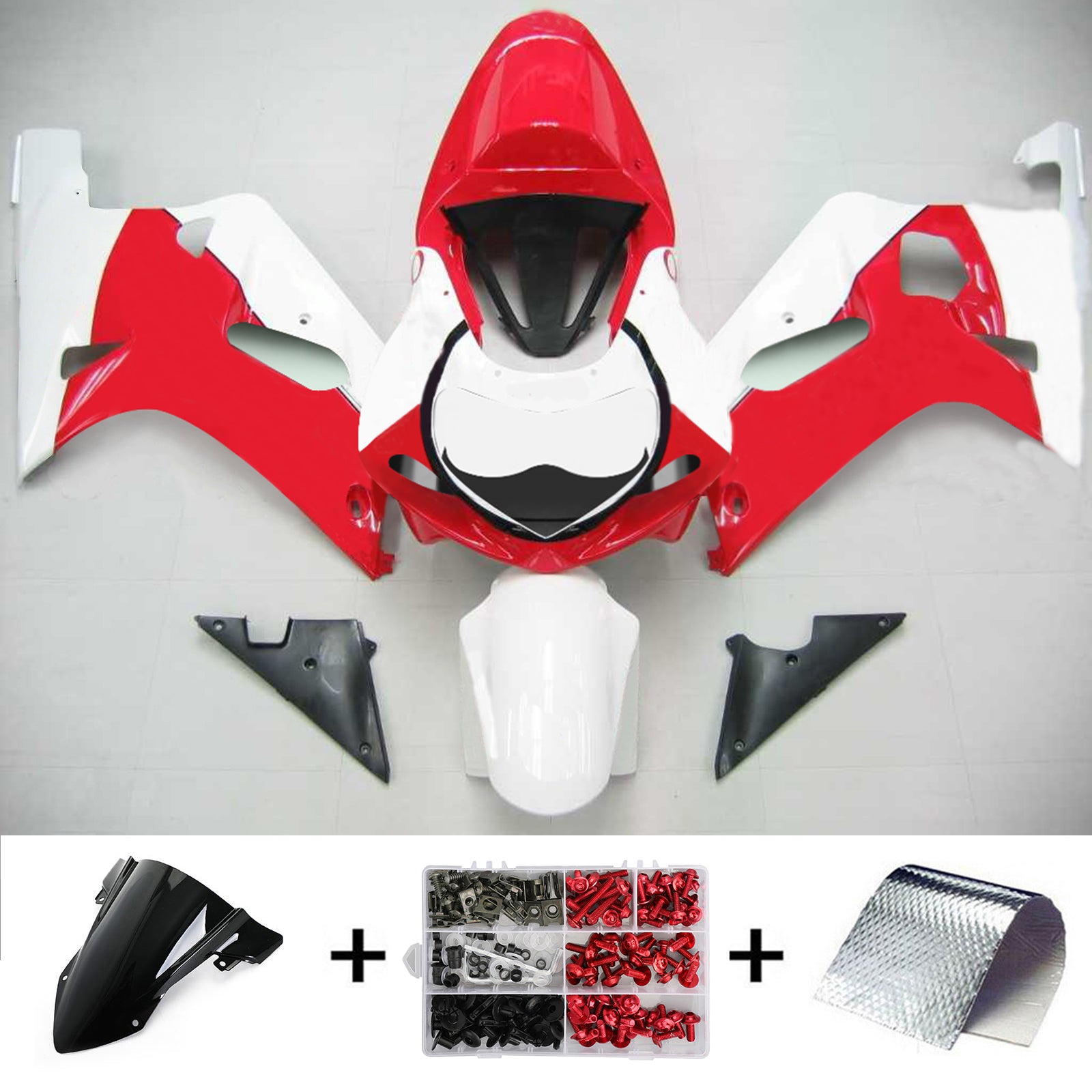 Amotopart Suzuki GSXR750 2001-2003 ABS kunststof carrosseriekuipset