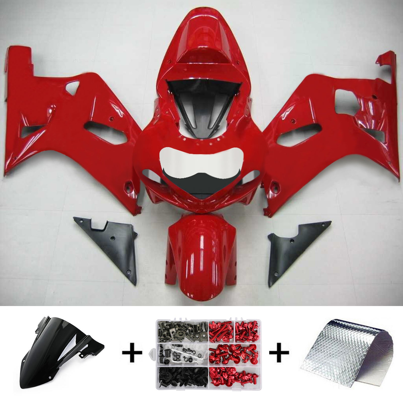 Amotopart Suzuki GSXR750 2001-2003 ABS muovinen korin suojasarja
