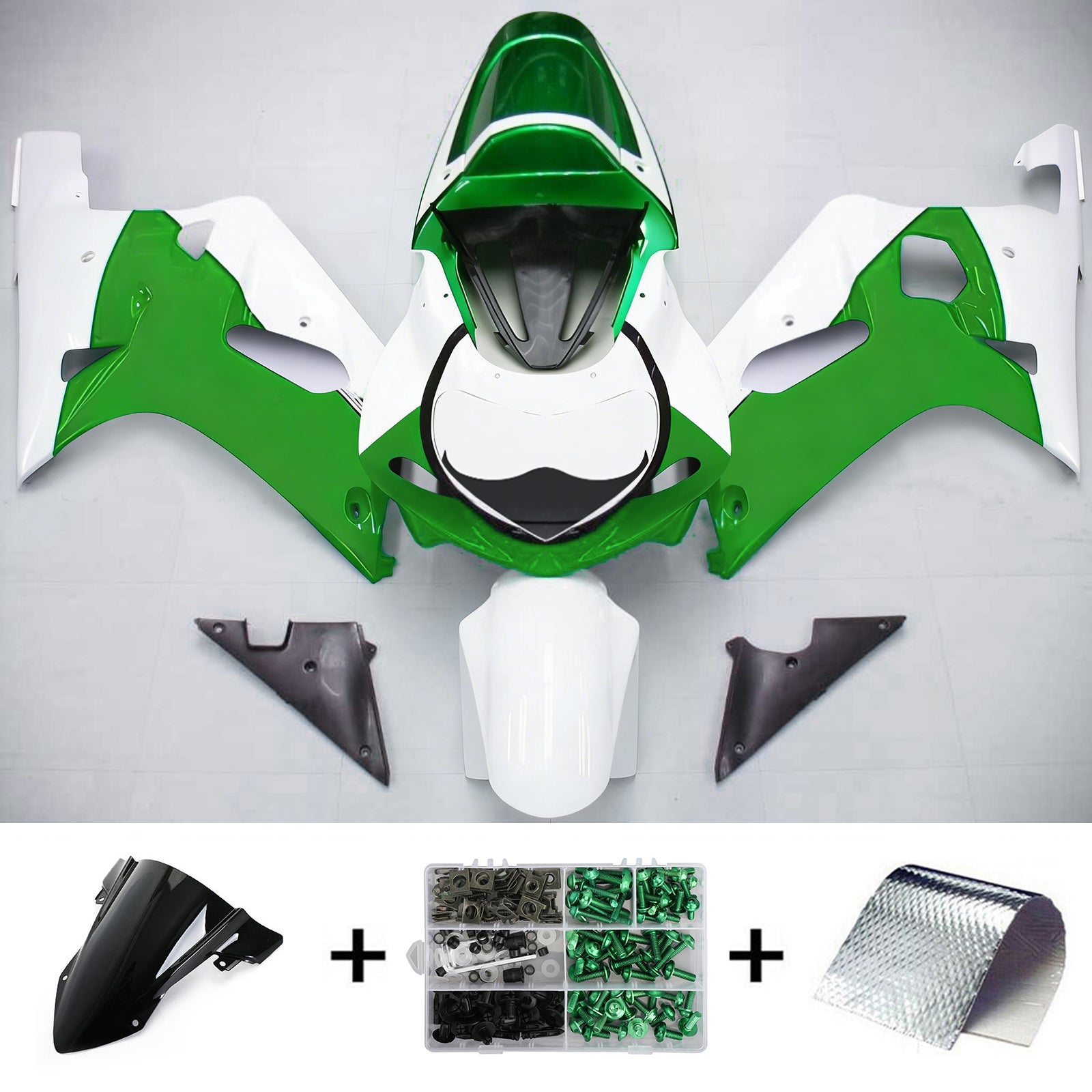 Amotopart Suzuki GSXR750 2001-2003 Kit Carénage Carrosserie Plastique ABS
