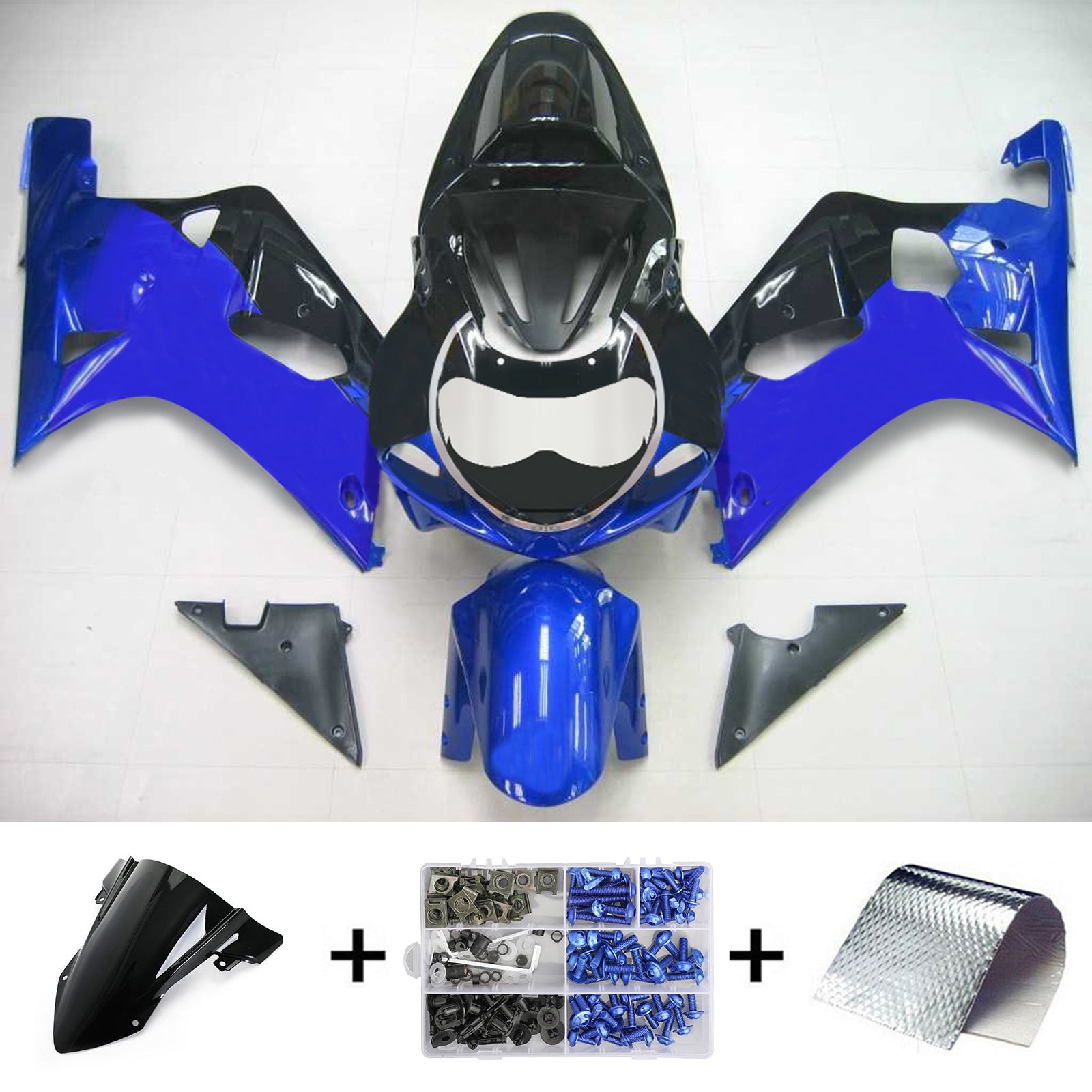 Amotopart Suzuki GSXR750 2001-2003 ABS muovinen korin suojasarja