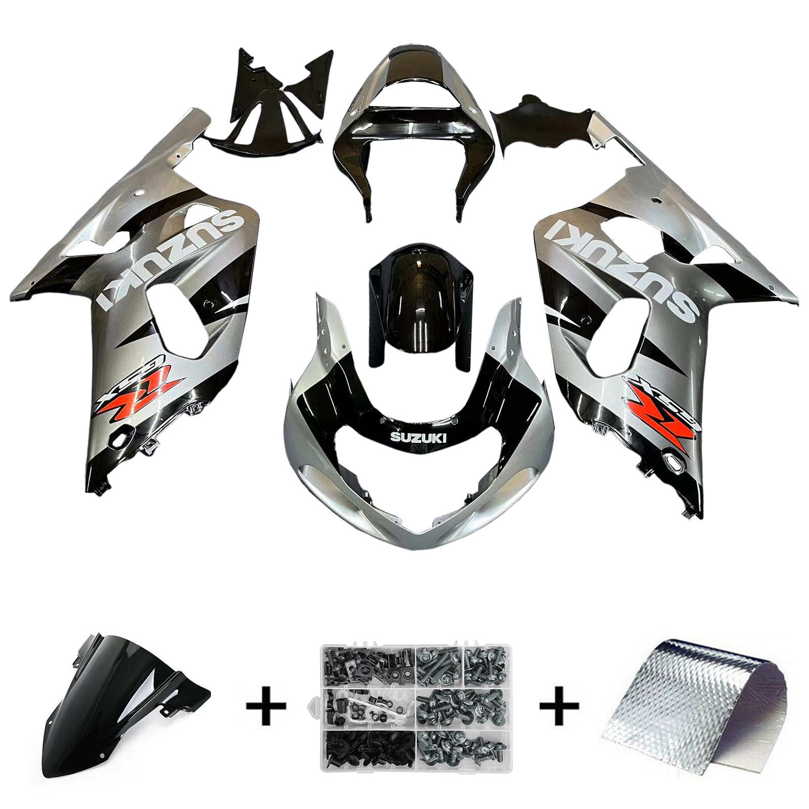 Amotopart Suzuki GSXR750 2001-2003 Kit Carenado Plastico ABS Carroceria