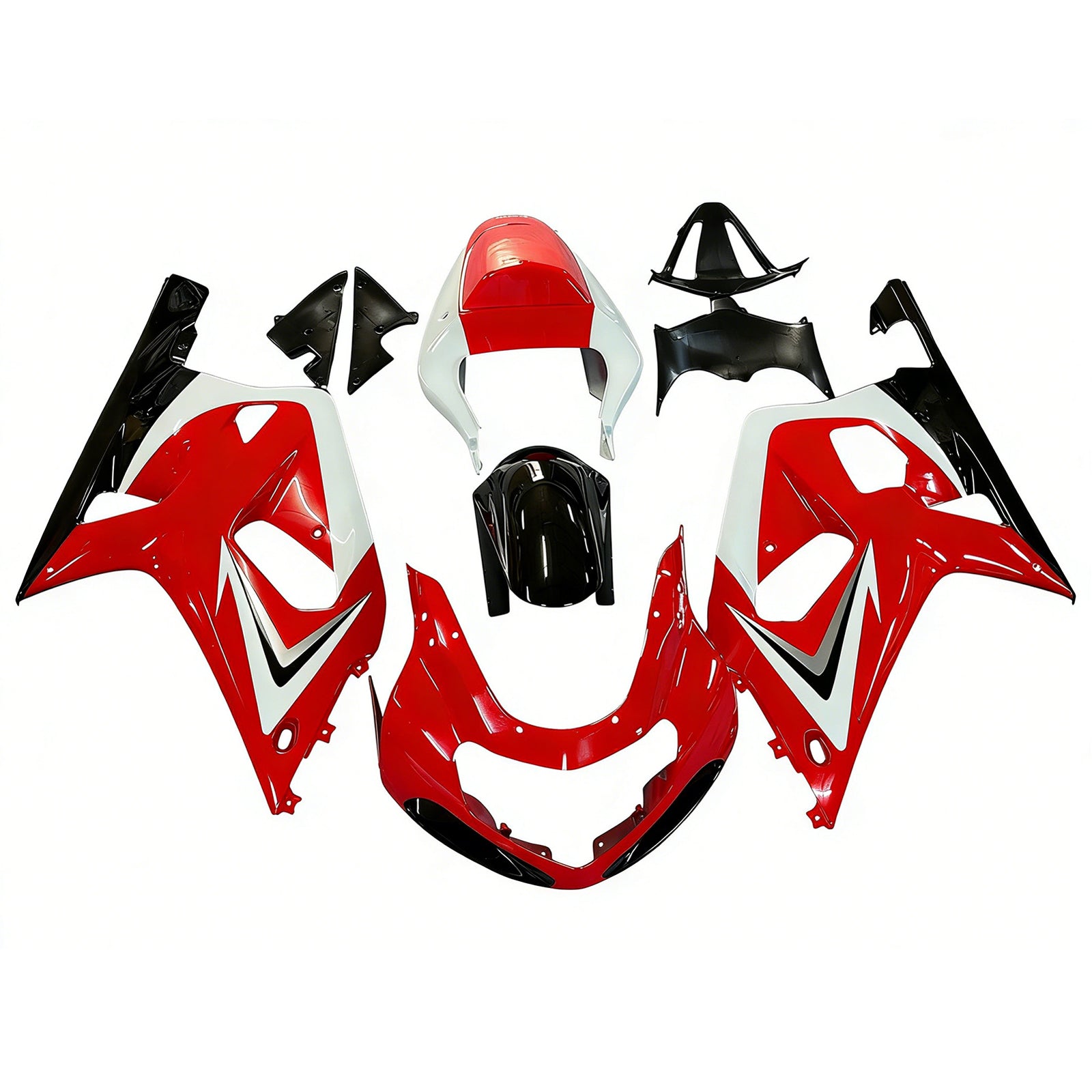 Amotopart Suzuki GSXR750 2001-2003 Kit Carénage Carrosserie Plastique ABS