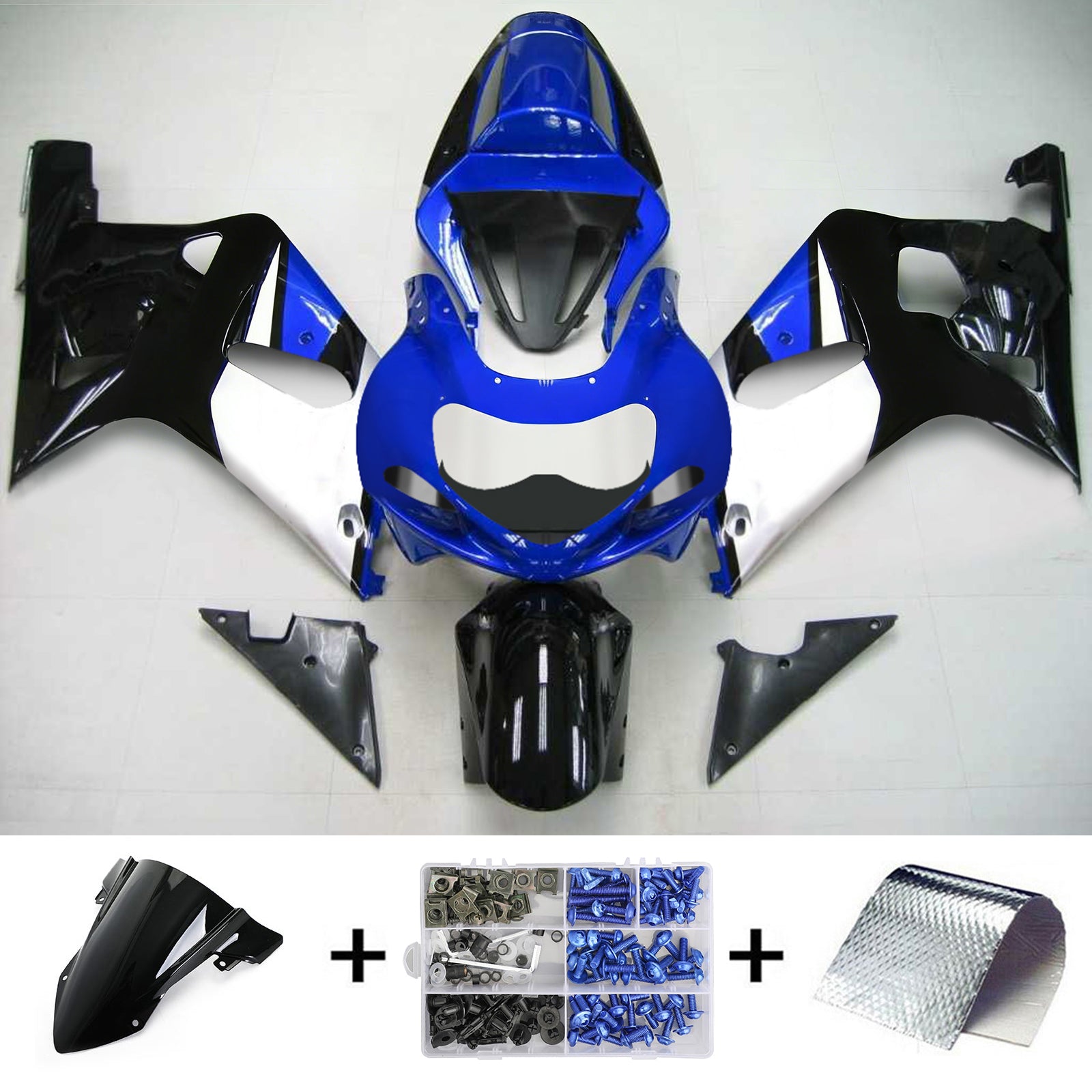 Amotopart Suzuki GSXR750 2001-2003 ABS muovinen korin suojasarja