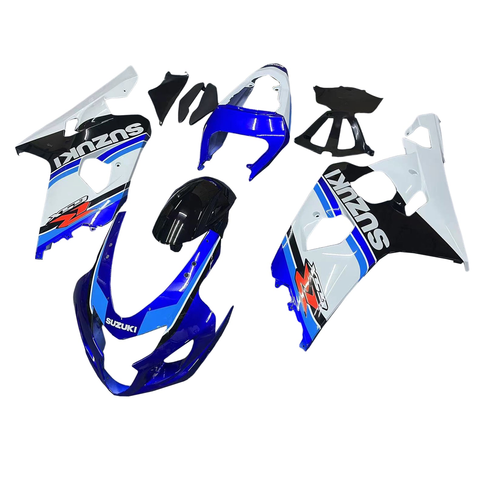 Carénages Amotopart 2004-2005 Suzuki GSXR 600 750 Bleu Blanc Noir GSXR Generic