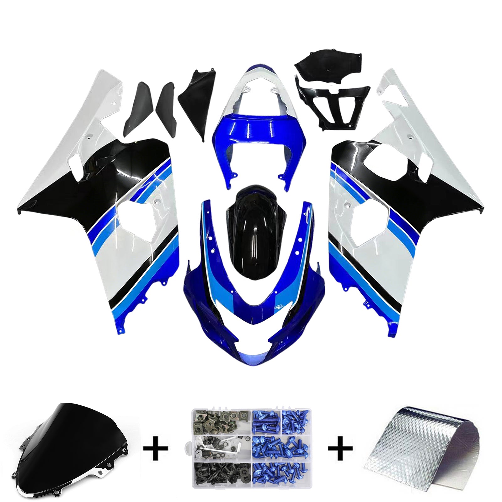 2004-2005 Suzuki GSXR 600/750 Abs muovinen korin ruiskutussuojasarja