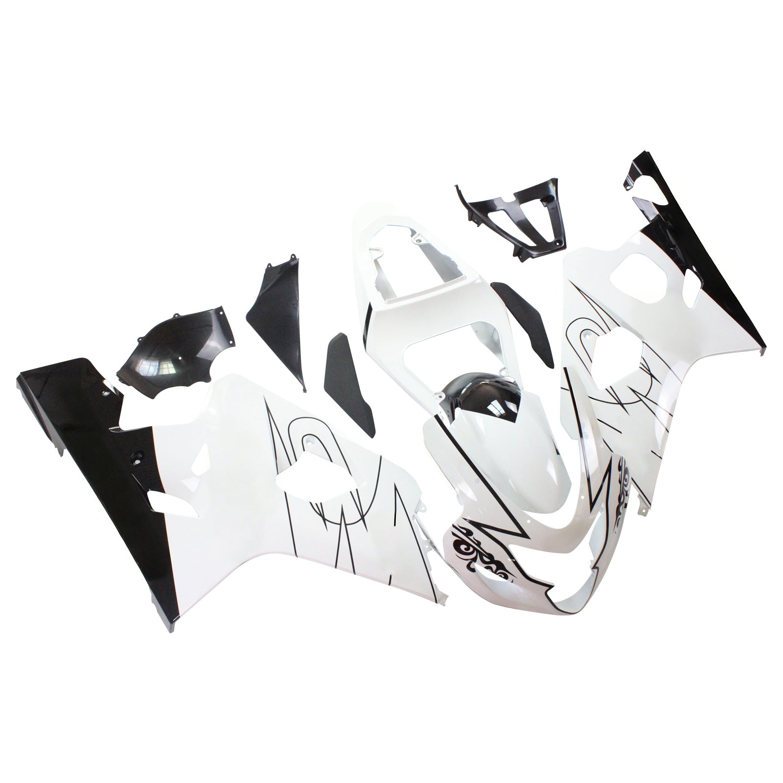 Amotopart stroomlijnkappen 2004-2005 Suzuki GSXR 600 750 Wit Alstare Corona Generiek