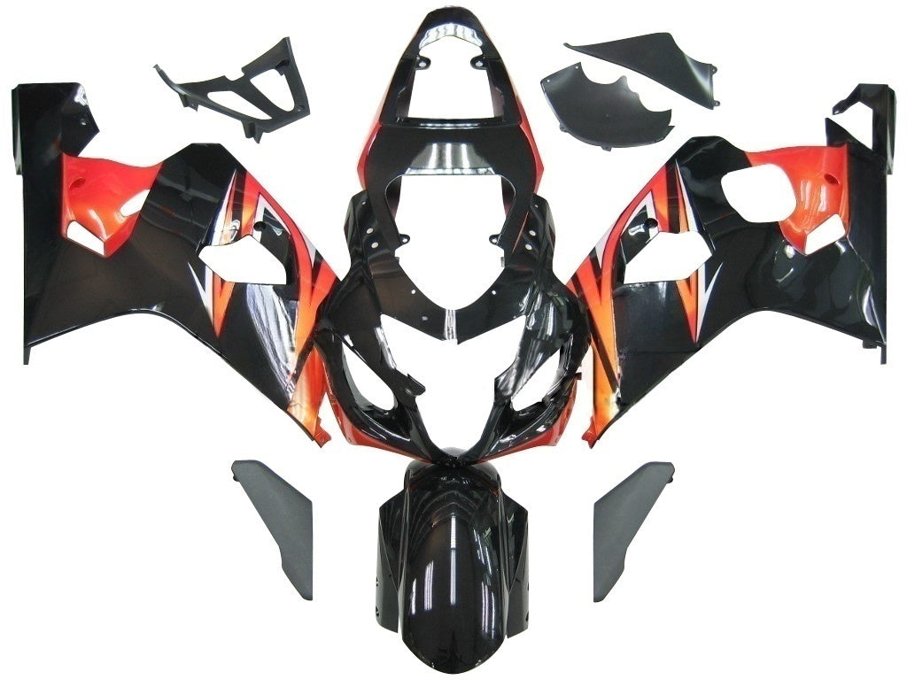 Carénages Amotopart 2004-2005 Suzuki GSXR 600 750 Noir Orange GSXR Generic