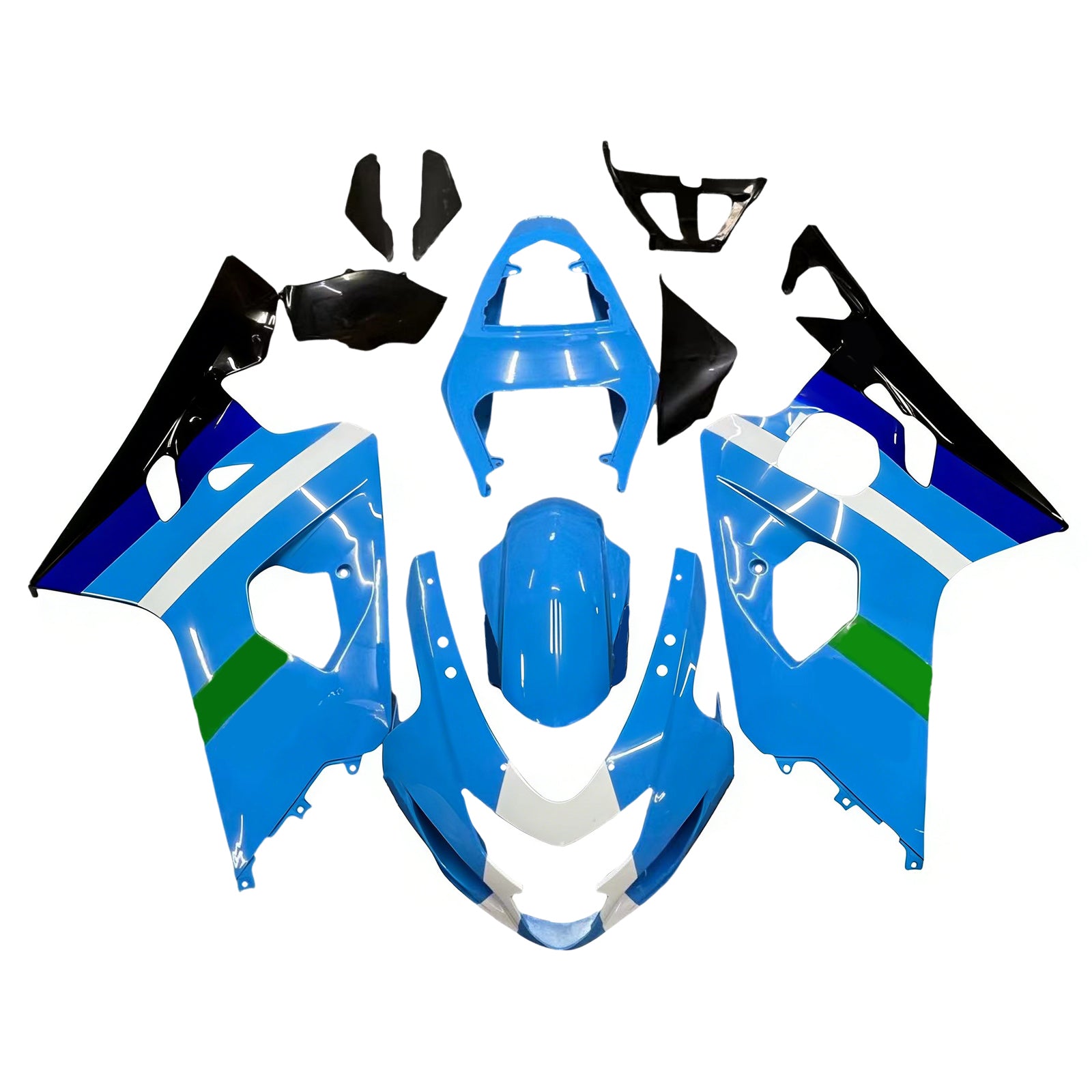 Owiewki Amotopart 2004-2005 Suzuki GSXR 600 750 Blue Rizla Suzuki GSXR Generic