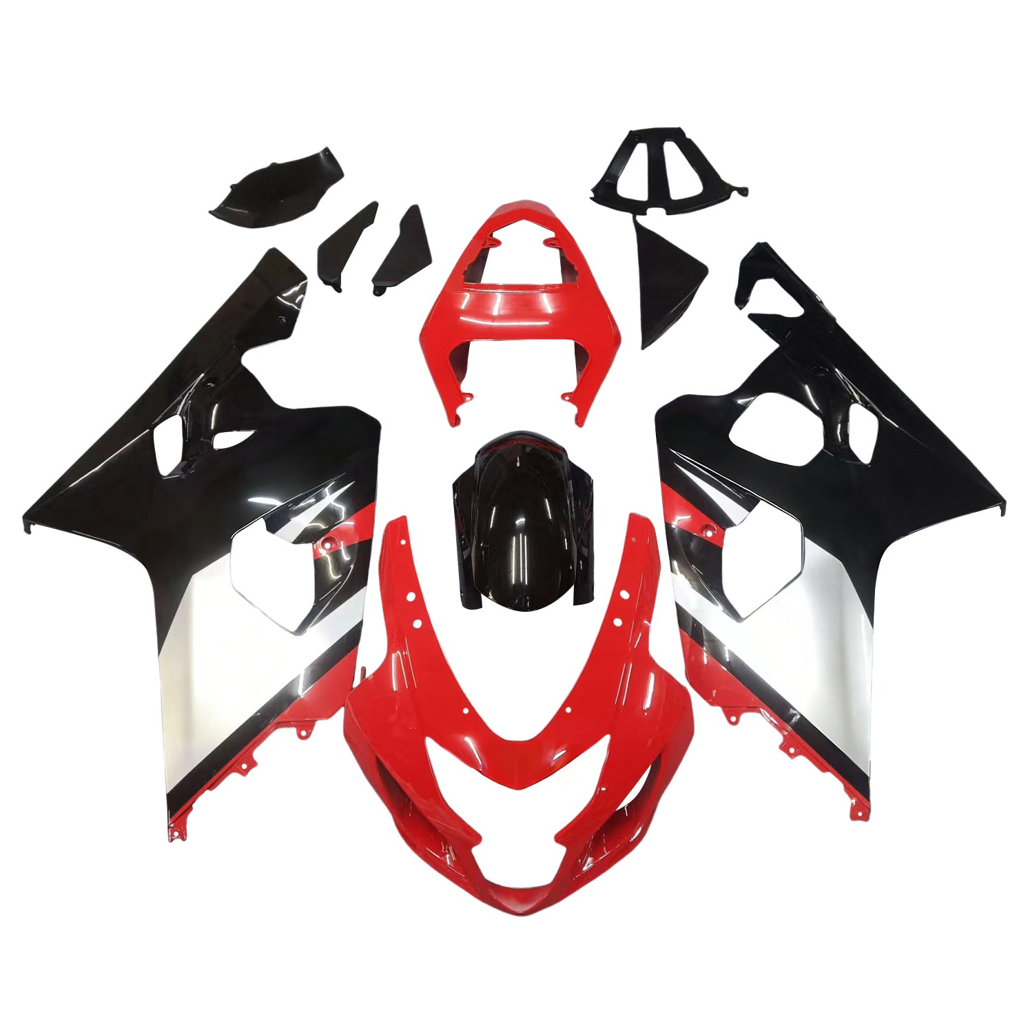 Kit carena iniezione carrozzeria in plastica ABS adatta per Suzuki GSXR 600/750 2004-2005