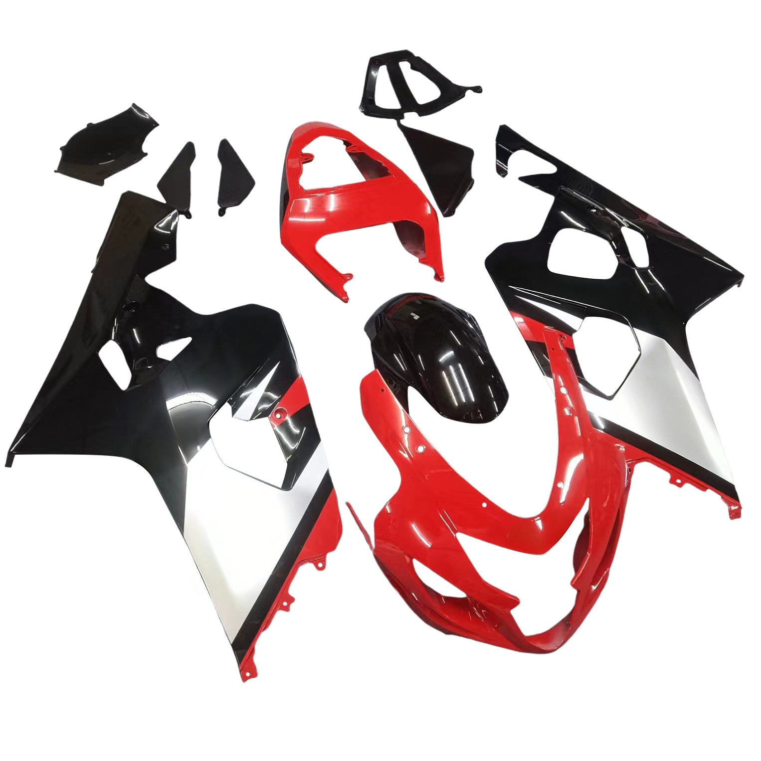 Kit carena iniezione carrozzeria in plastica ABS adatta per Suzuki GSXR 600/750 2004-2005