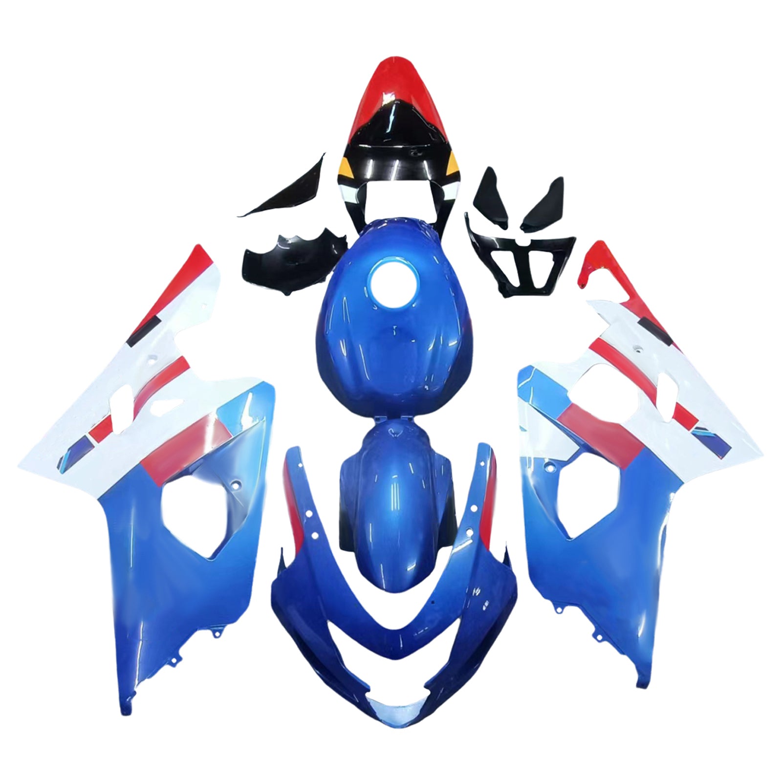 Amotopart Suzuki GSXR 600/750 2004-2005 K4 ABS muovinen korin suojasarja