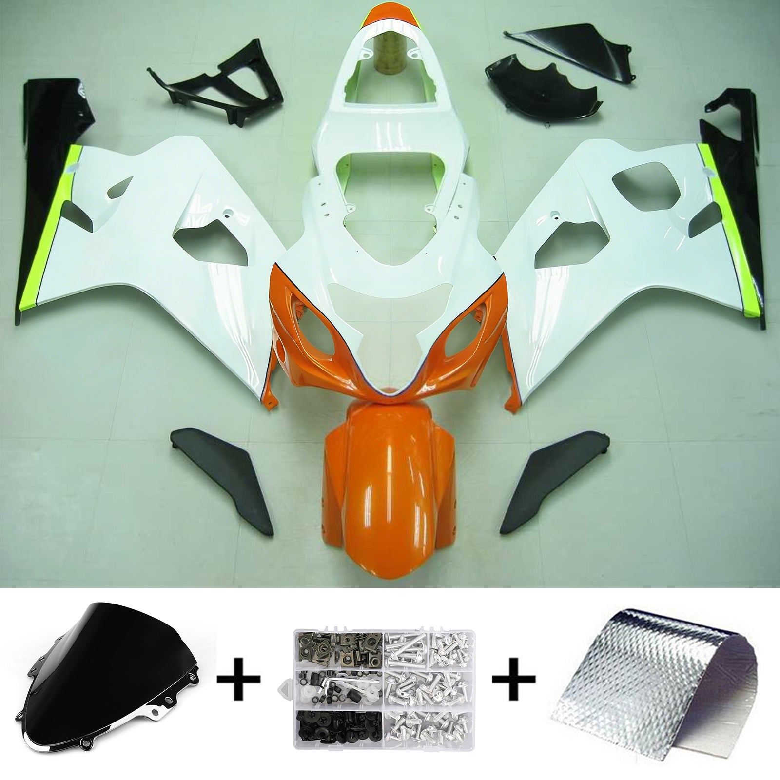 Amotopart Suzuki GSXR 600/750 2004-2005 ABS kunststof carrosseriekuipset