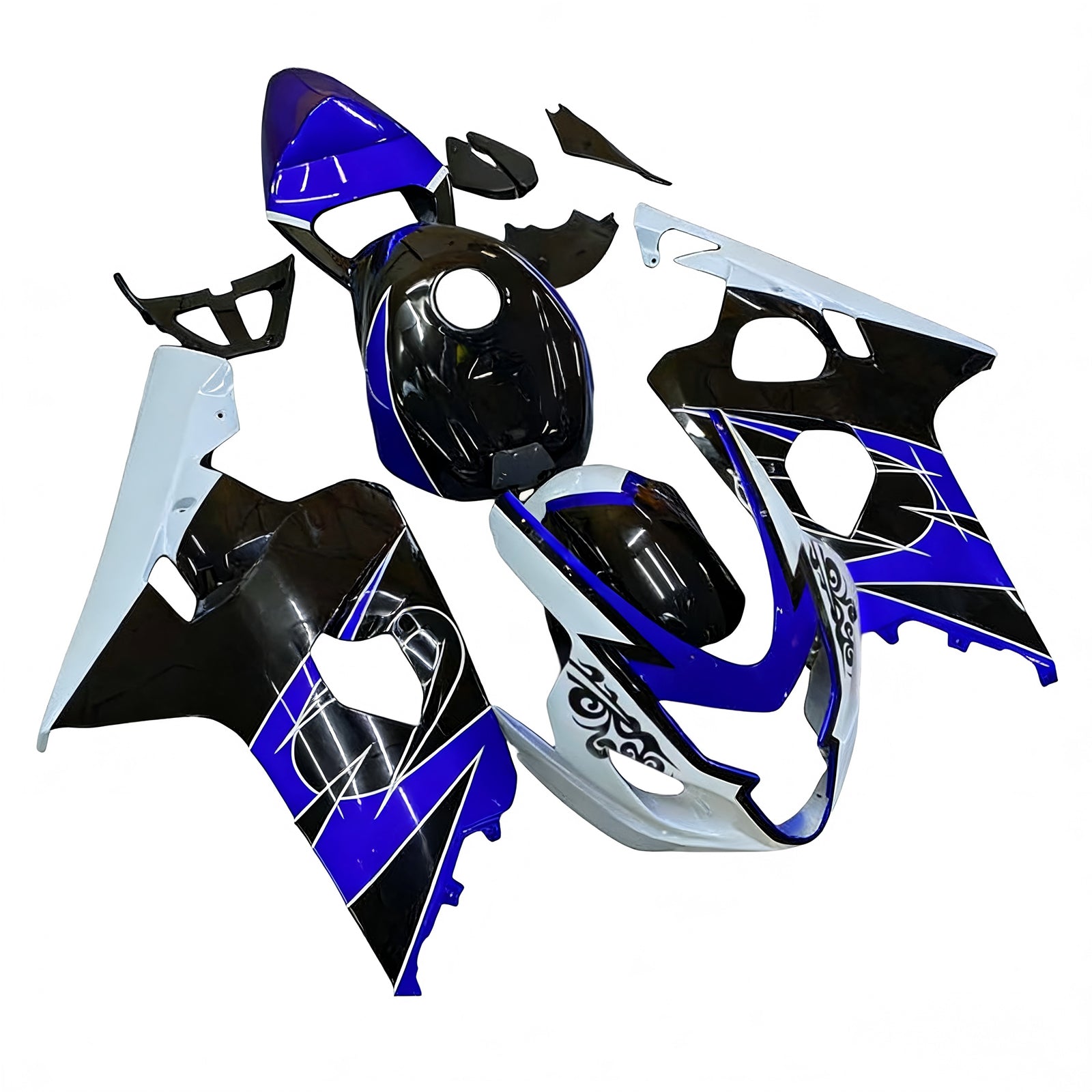Amotopart Suzuki GSXR 600/750 2004-2005 Kit Carénage Carrosserie Plastique ABS