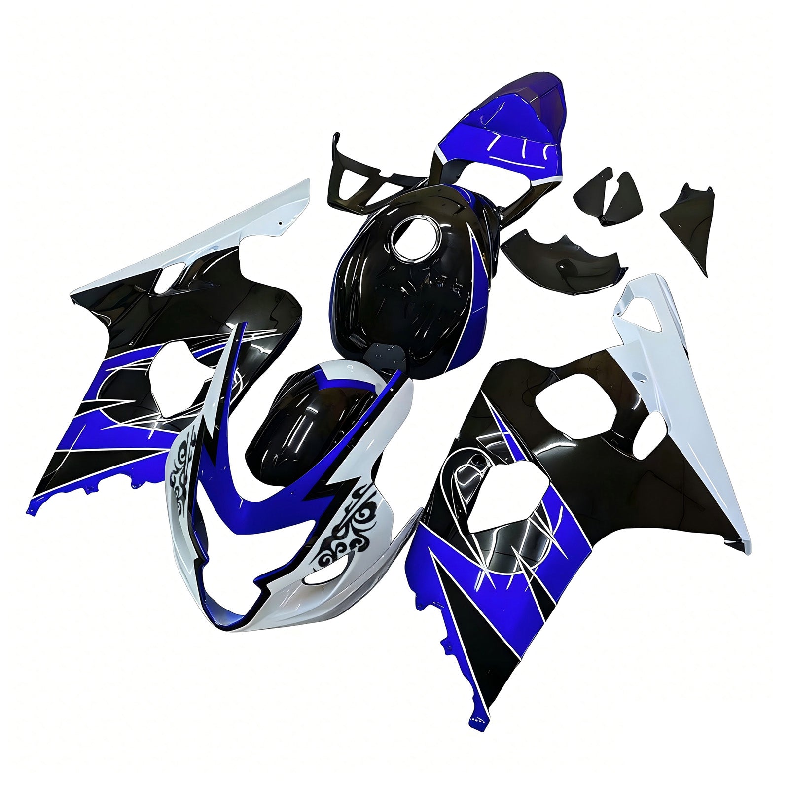 Amotopart Suzuki GSXR 600/750 2004-2005 Kit Carénage Carrosserie Plastique ABS