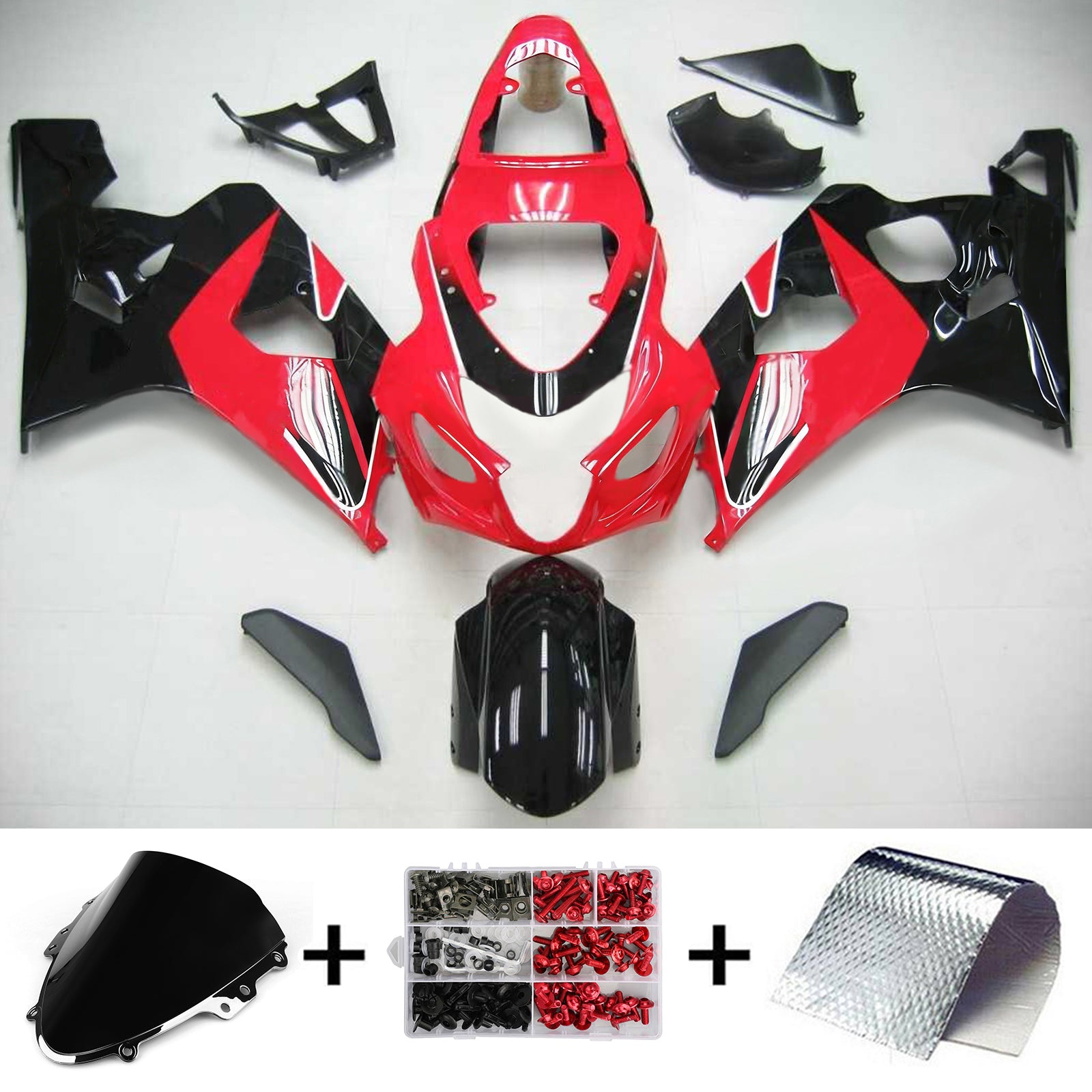 Amotopart Suzuki GSXR 600/750 2004-2005 ABS kunststof carrosseriekuipset