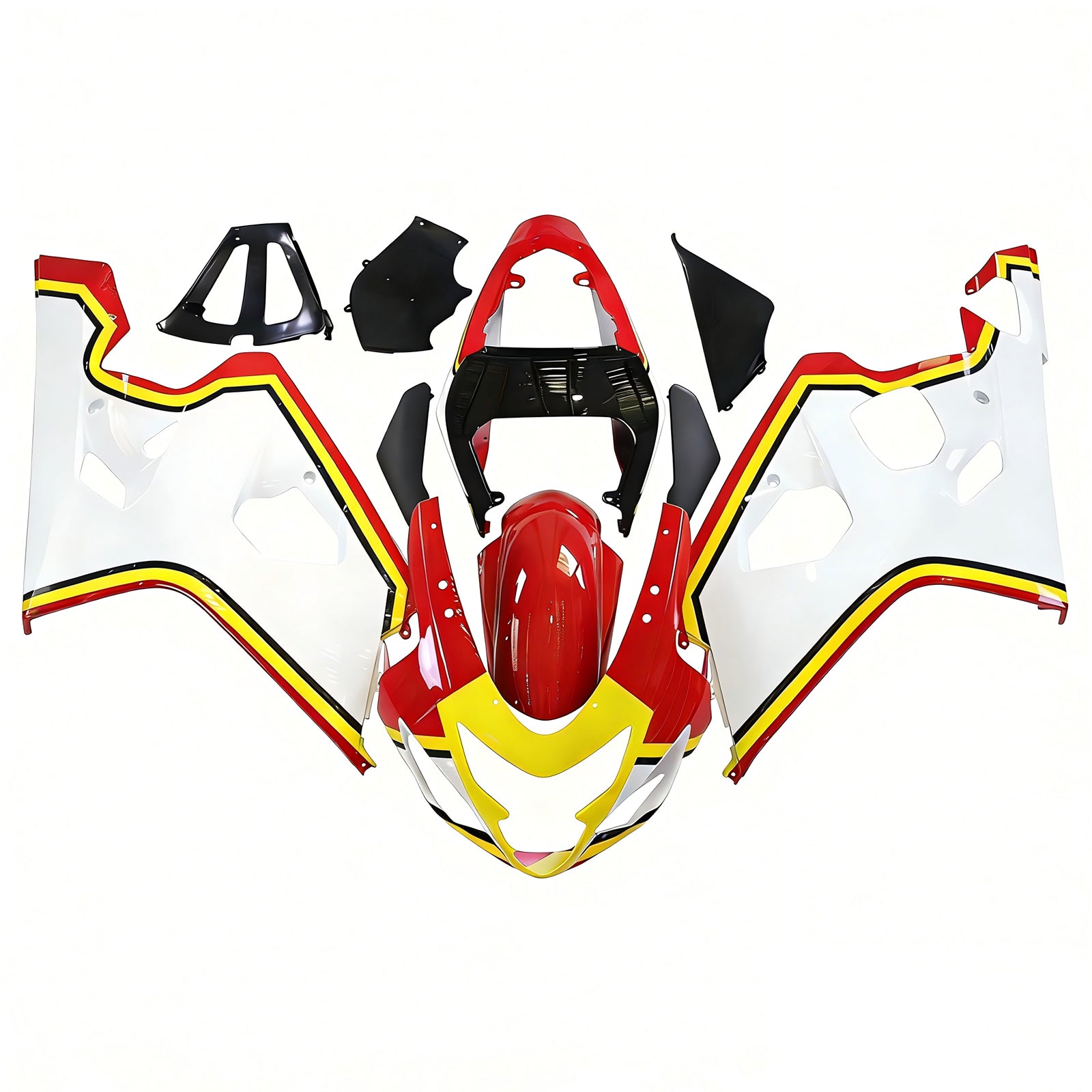 Amotopart Suzuki GSXR 600/750 2004-2005 Kit Carénage Carrosserie Plastique ABS