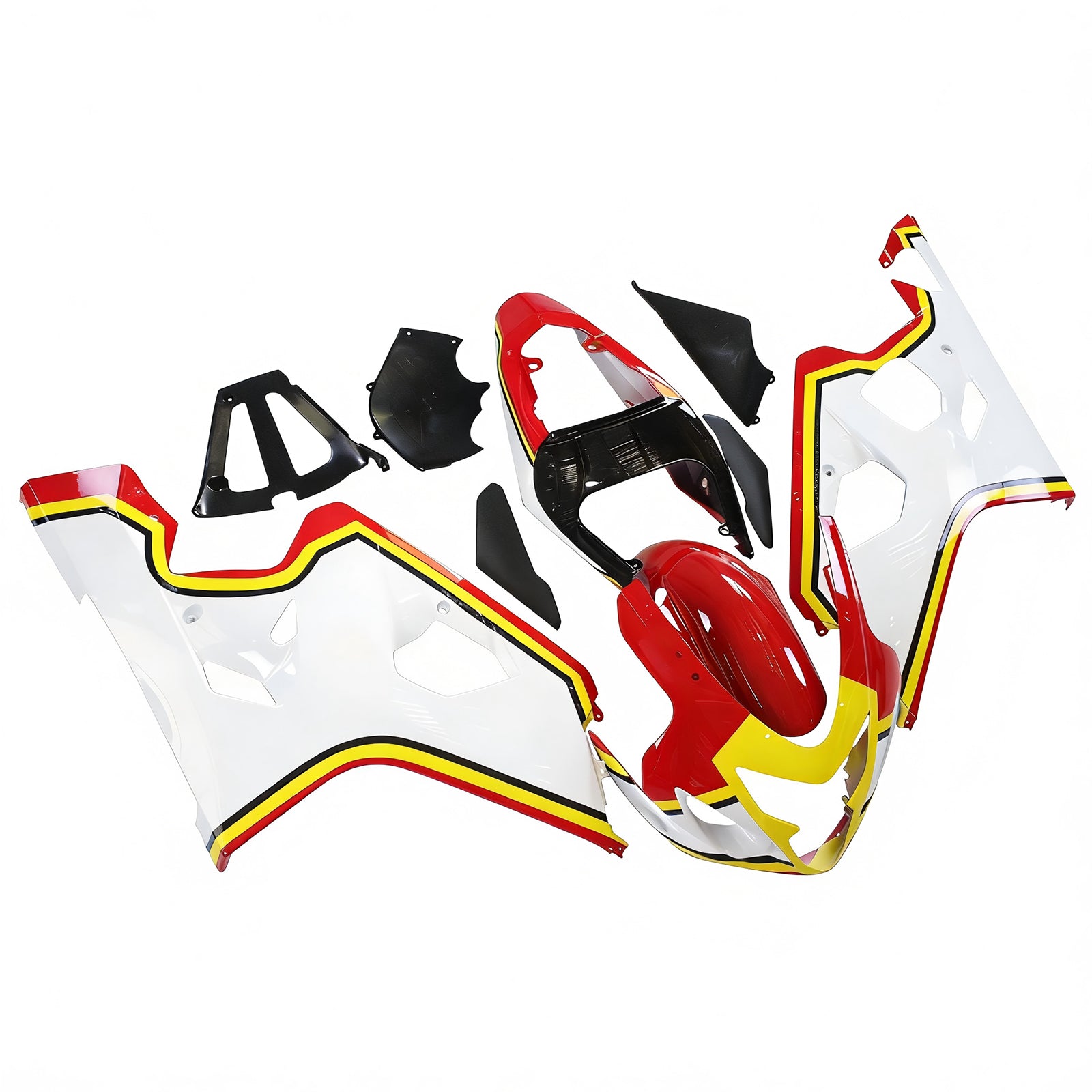 Amotopart Suzuki GSXR 600/750 2004-2005 Kit Carénage Carrosserie Plastique ABS
