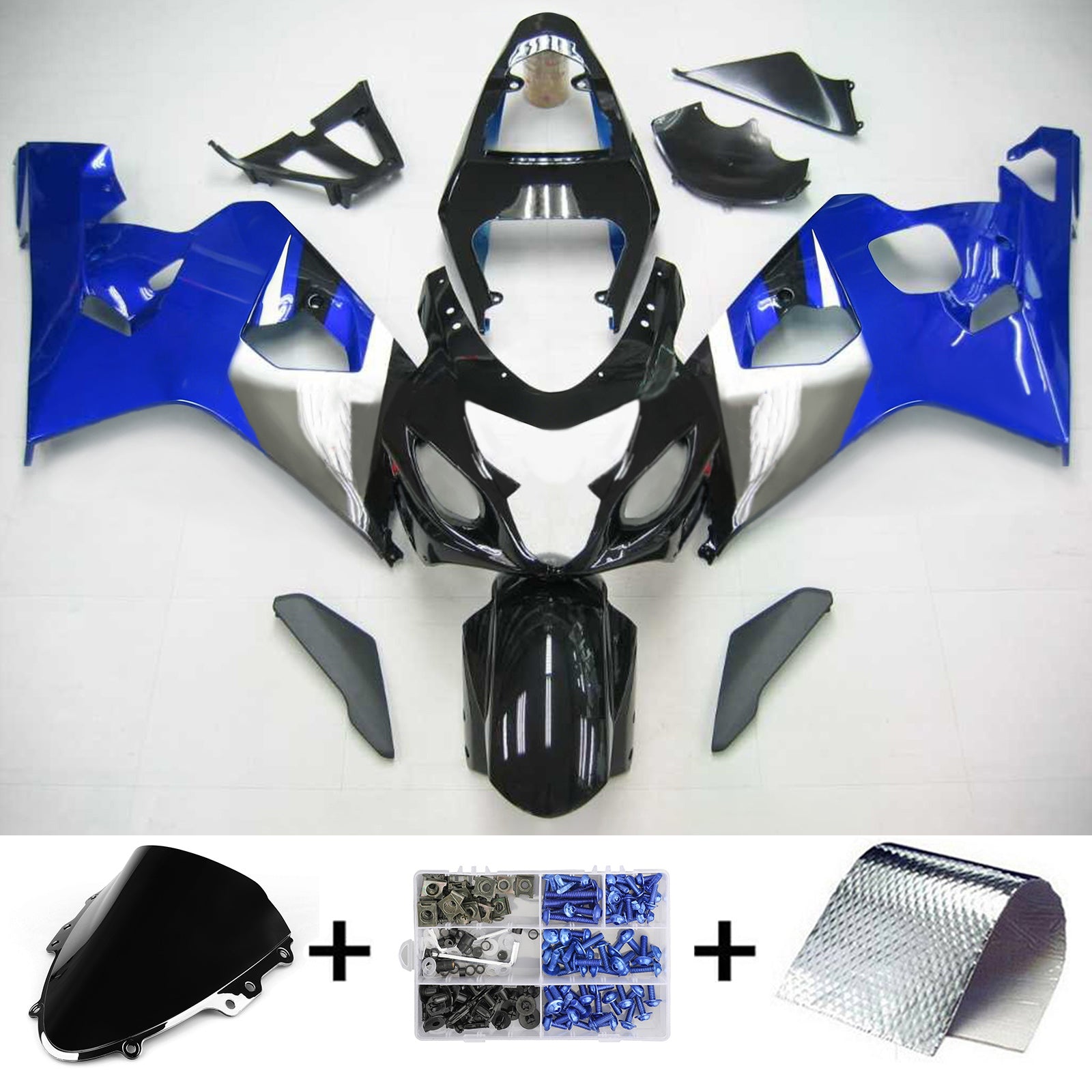 Amotopart Suzuki GSXR 600/750 2004-2005 ABS kunststof carrosseriekuipset