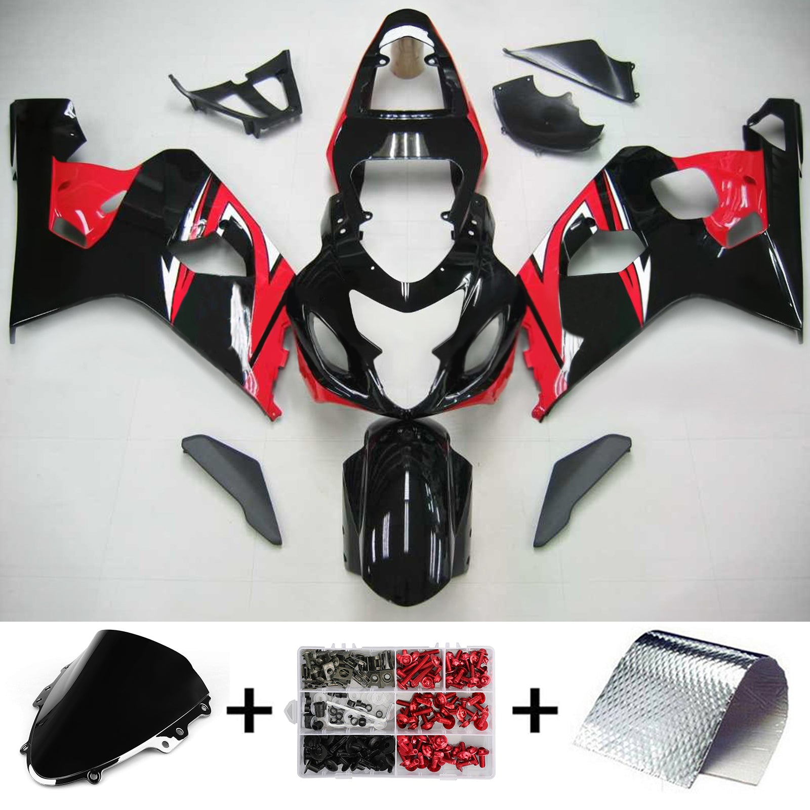 Amotopart Suzuki GSXR 600/750 2004-2005 Komplet oklepa karoserije iz ABS plastike