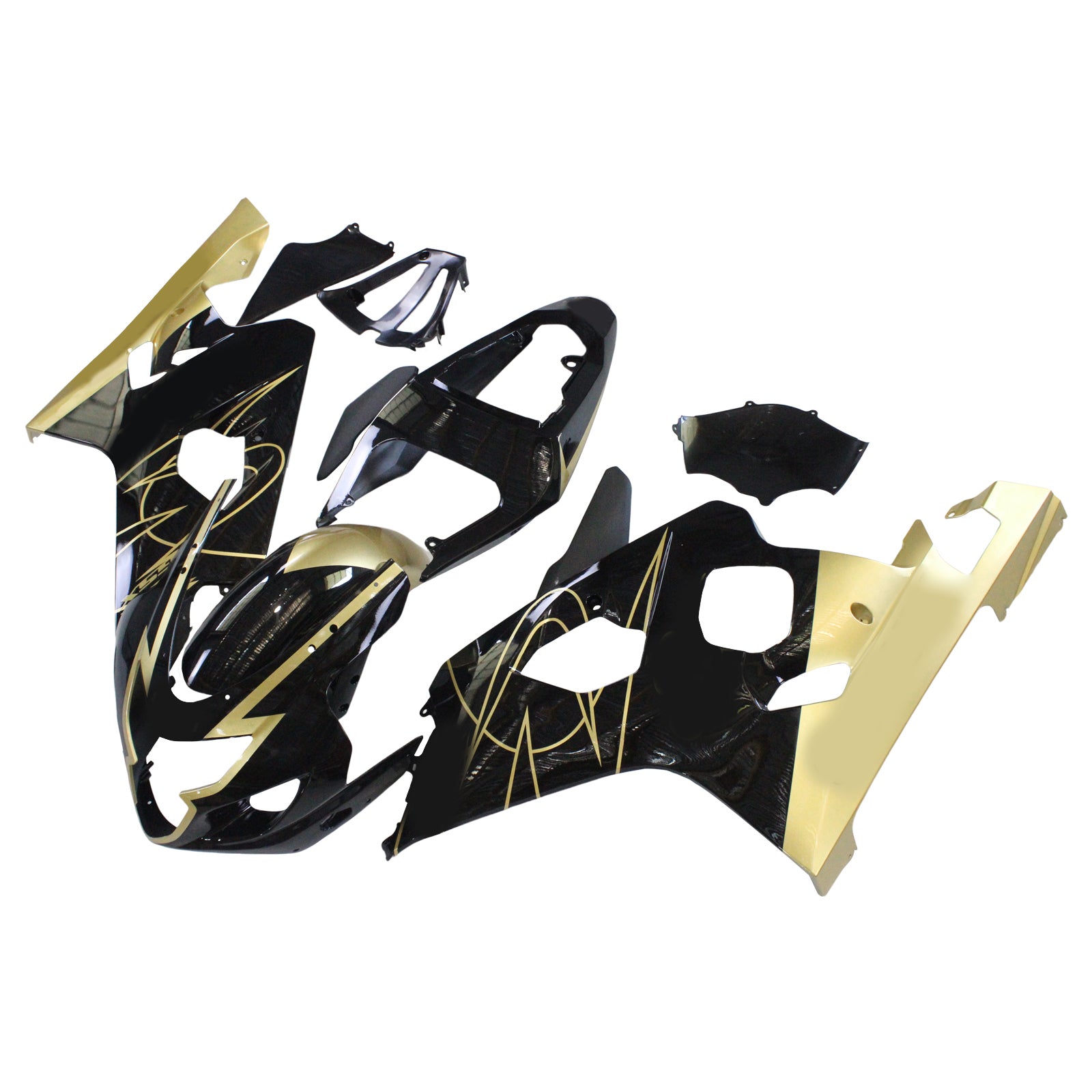 Amotopart Suzuki GSXR 600/750 2004-2005 Kit Carénage Carrosserie Plastique ABS