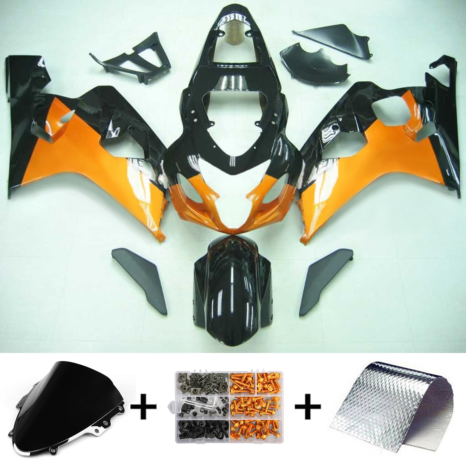 Amotopart Suzuki GSXR 600/750 2004-2005 ABS kunststof carrosseriekuipset